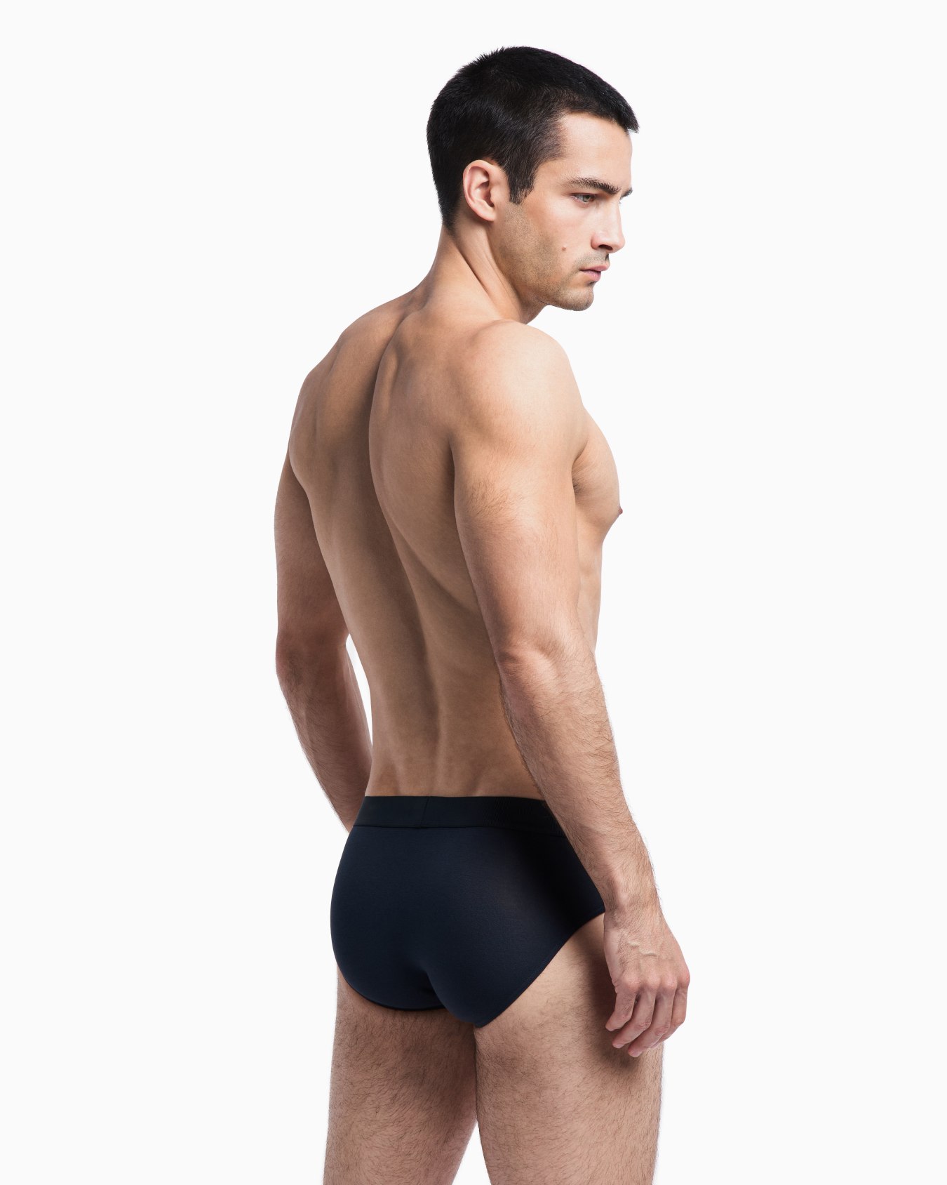 Stretch jersey briefs with logo band Slide 2