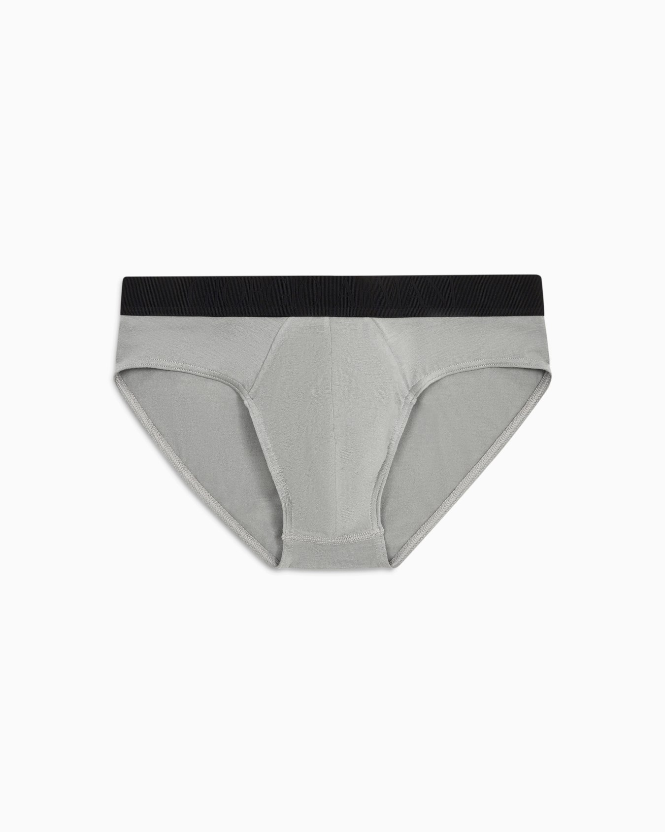 Stretch jersey briefs with logo band Slide 0