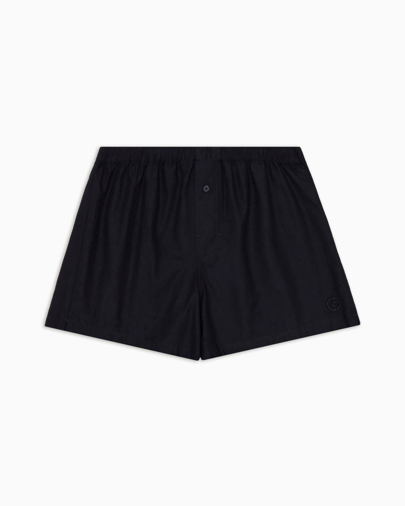 Cotton boxers with embroidered logo Slide 0