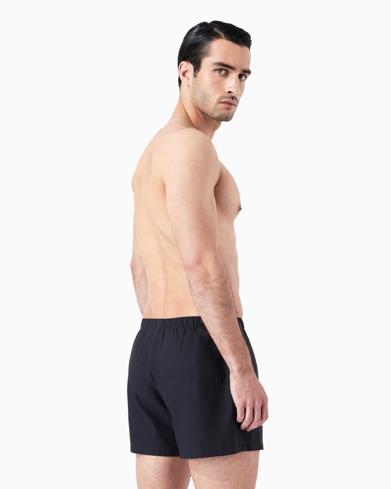 Cotton boxers with embroidered logo Slide 2