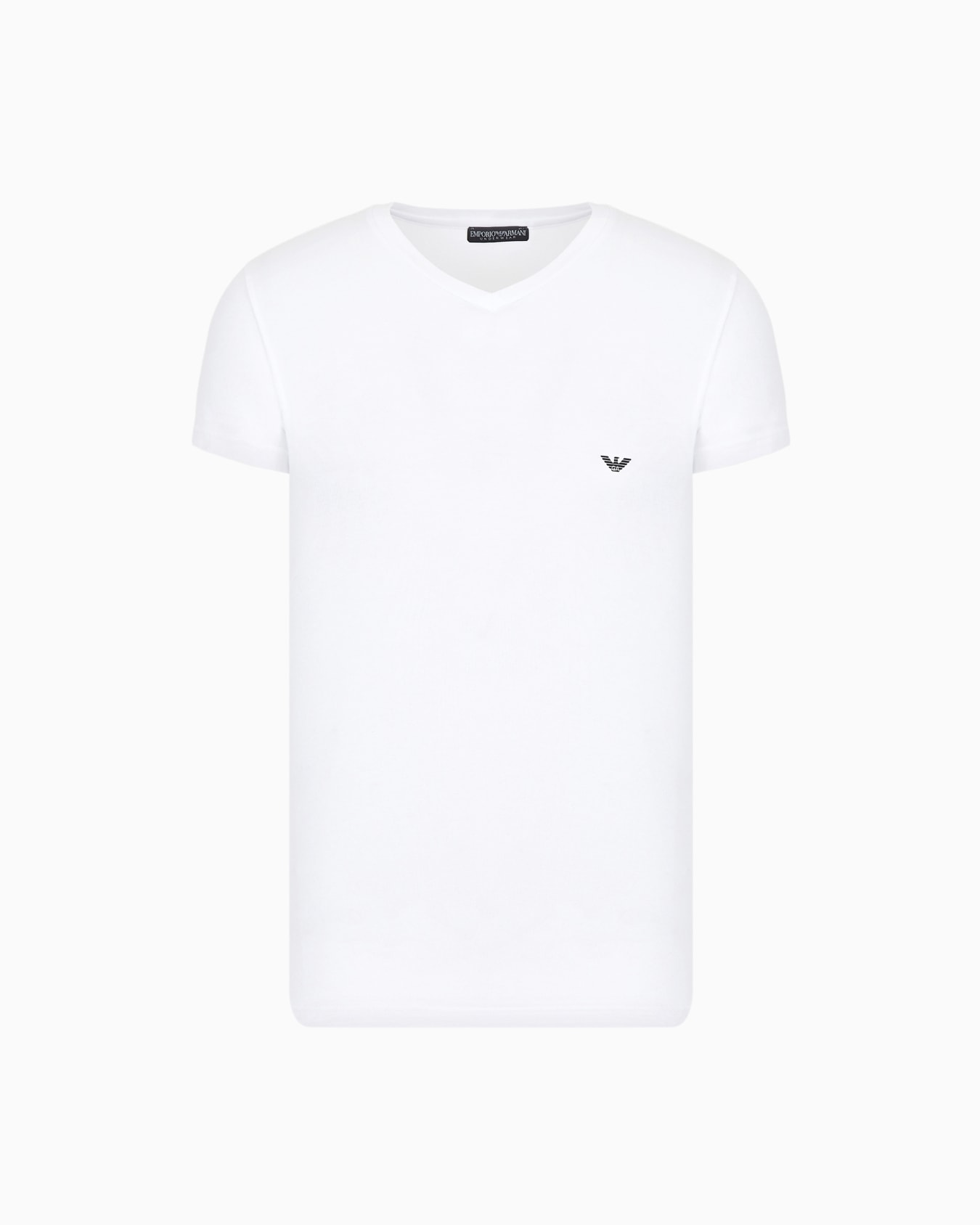 Camiseta interior básica con cuello en pico Diapositiva 0