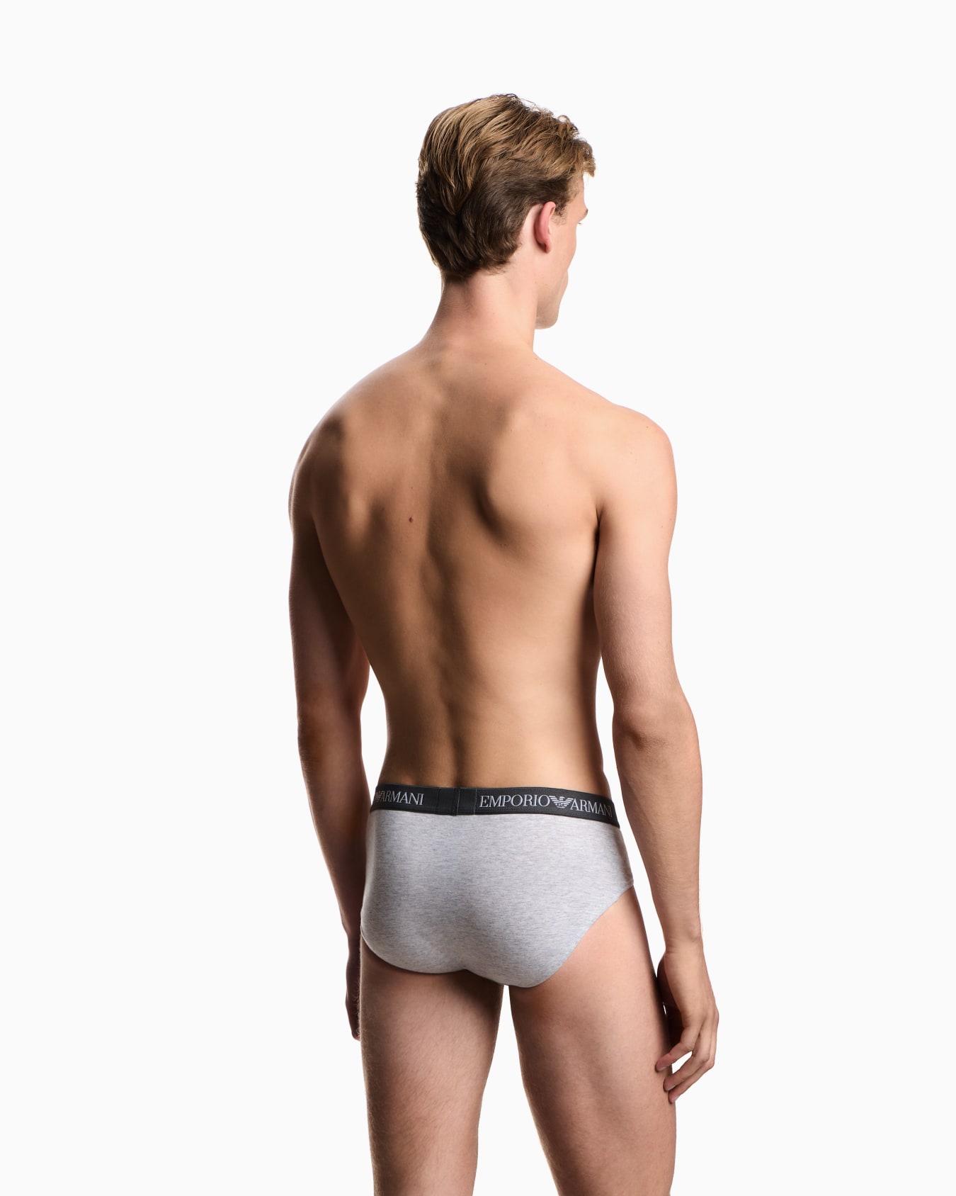 Three-pack of briefs with logo waistband Slide 2