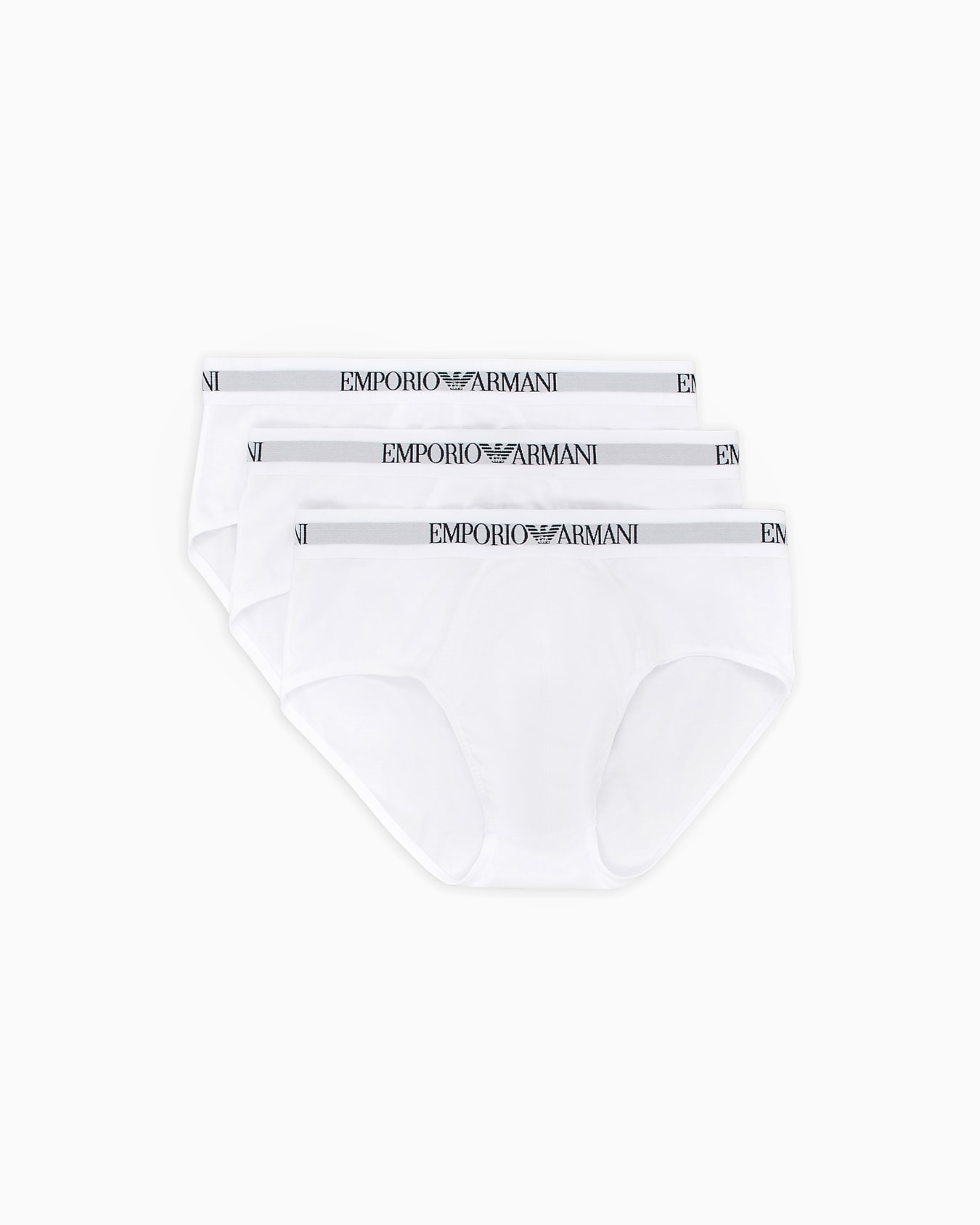 Paquete de tres calzoncillos slip con tira con logotipo Diapositiva 0