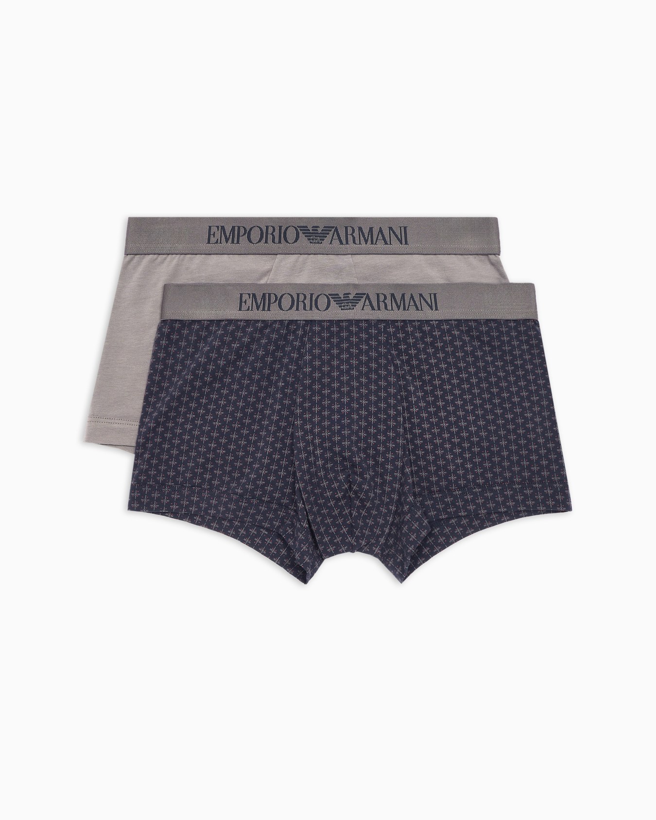 Two-pack of boxer briefs with a mixed pattern print Slide 0
