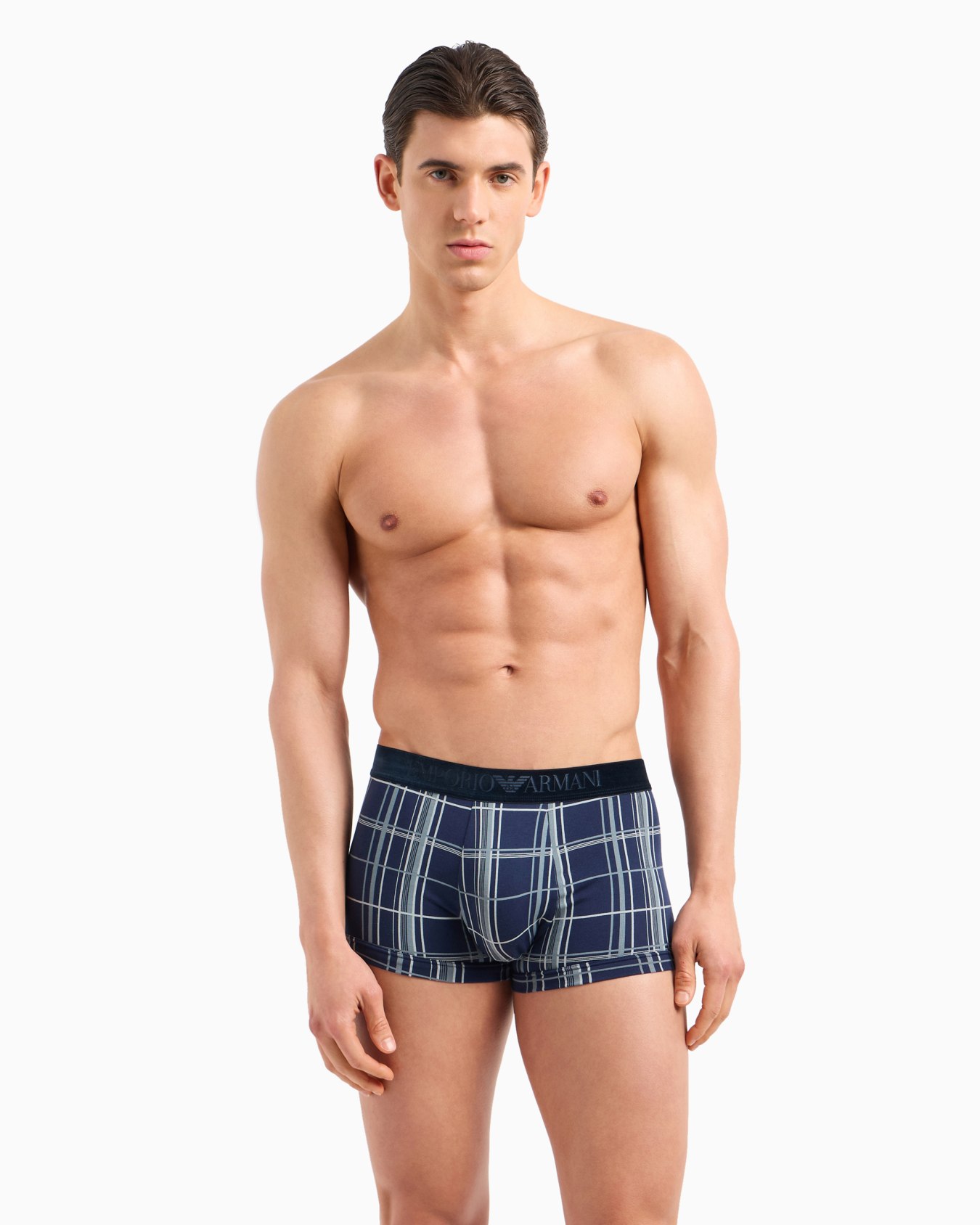 Lot composé de 2 boxers courts avec taille en velours logotypé Diapositive 1