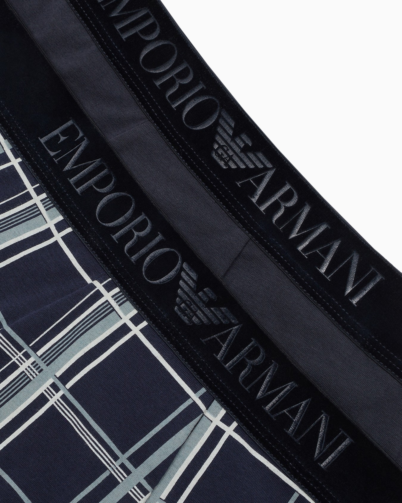 Lot composé de 2 boxers courts avec taille en velours logotypé Diapositive 3