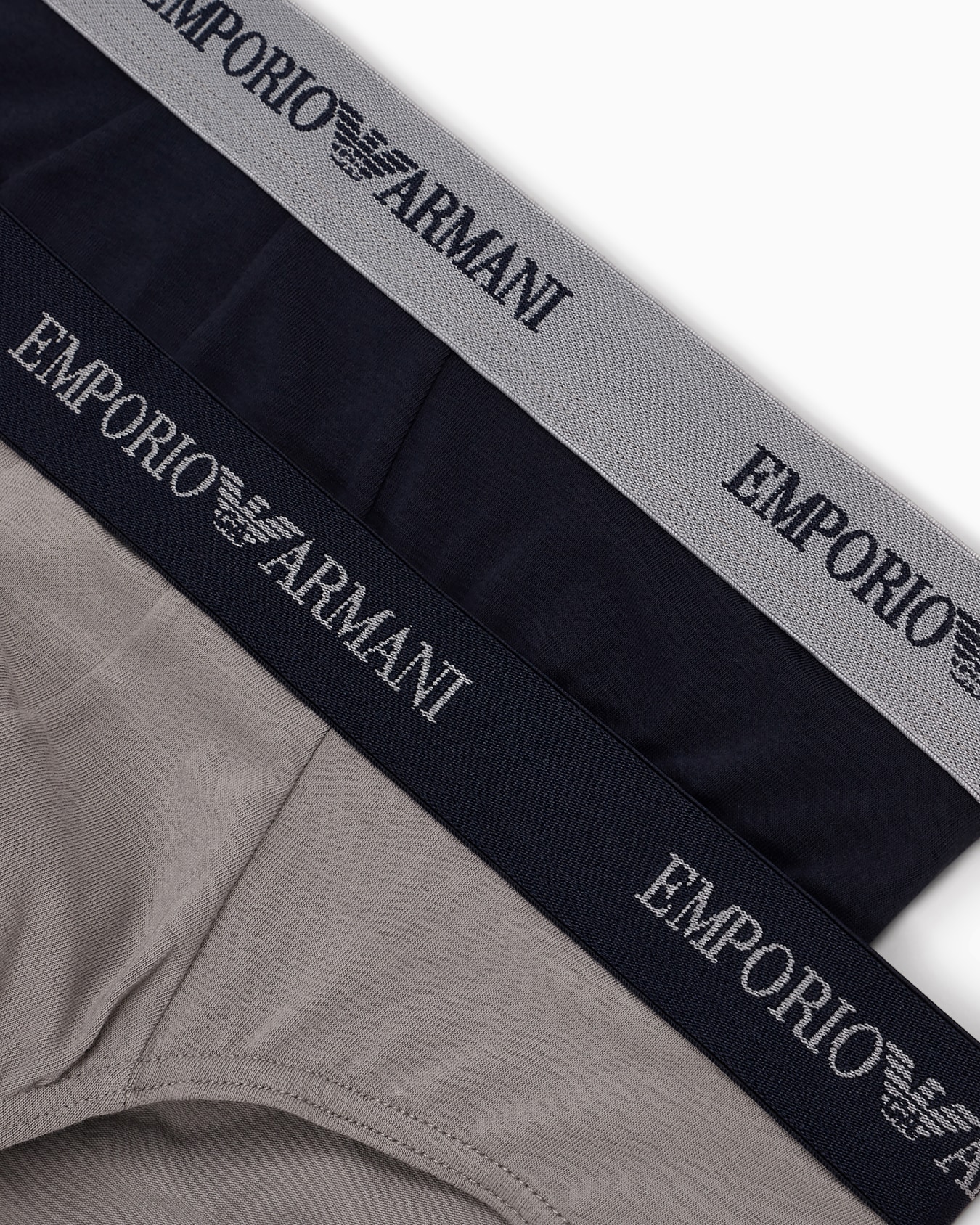 Two-pack of briefs with Core Essential logo waistband Slide 1