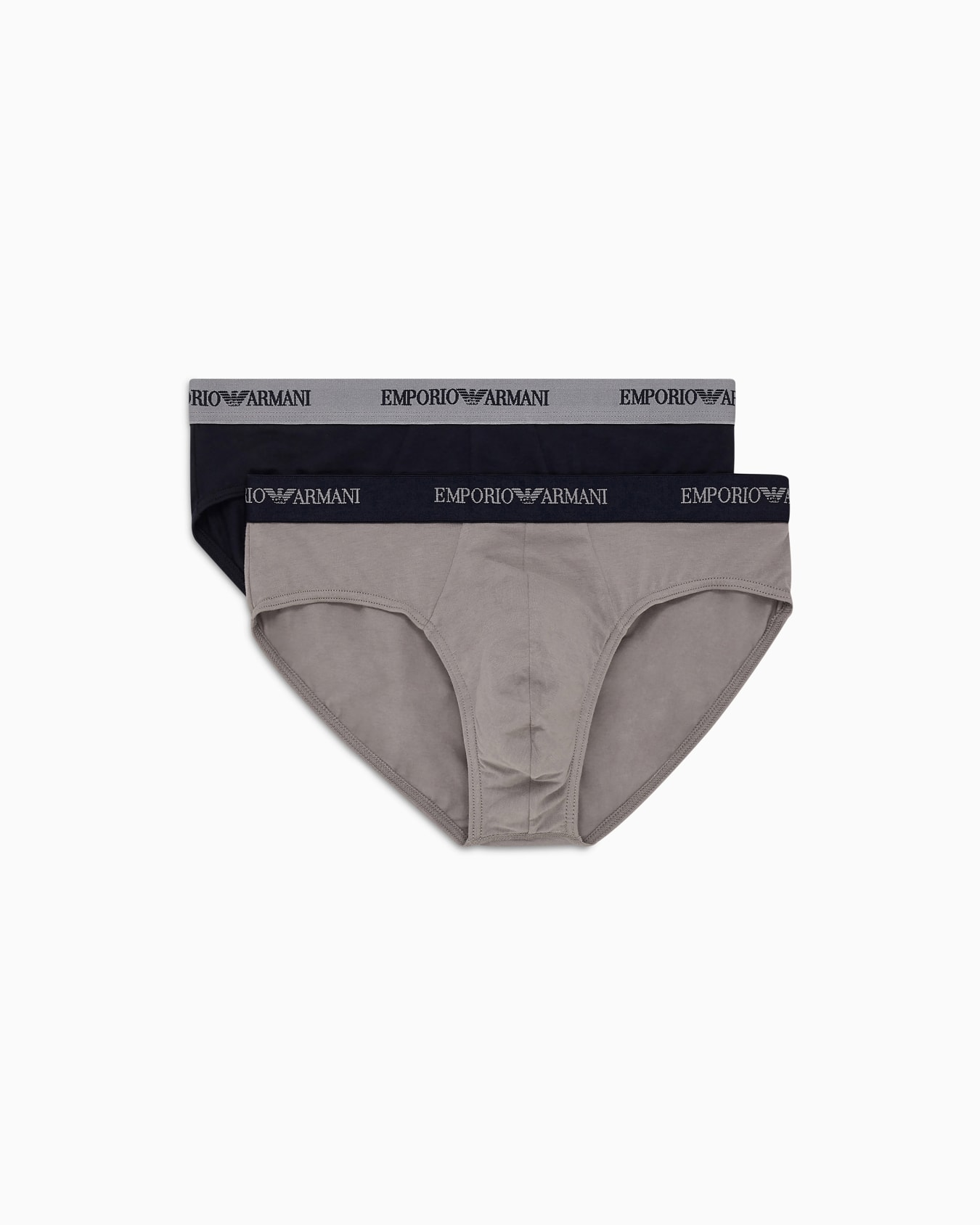 Two-pack of briefs with Core Essential logo waistband Slide 0