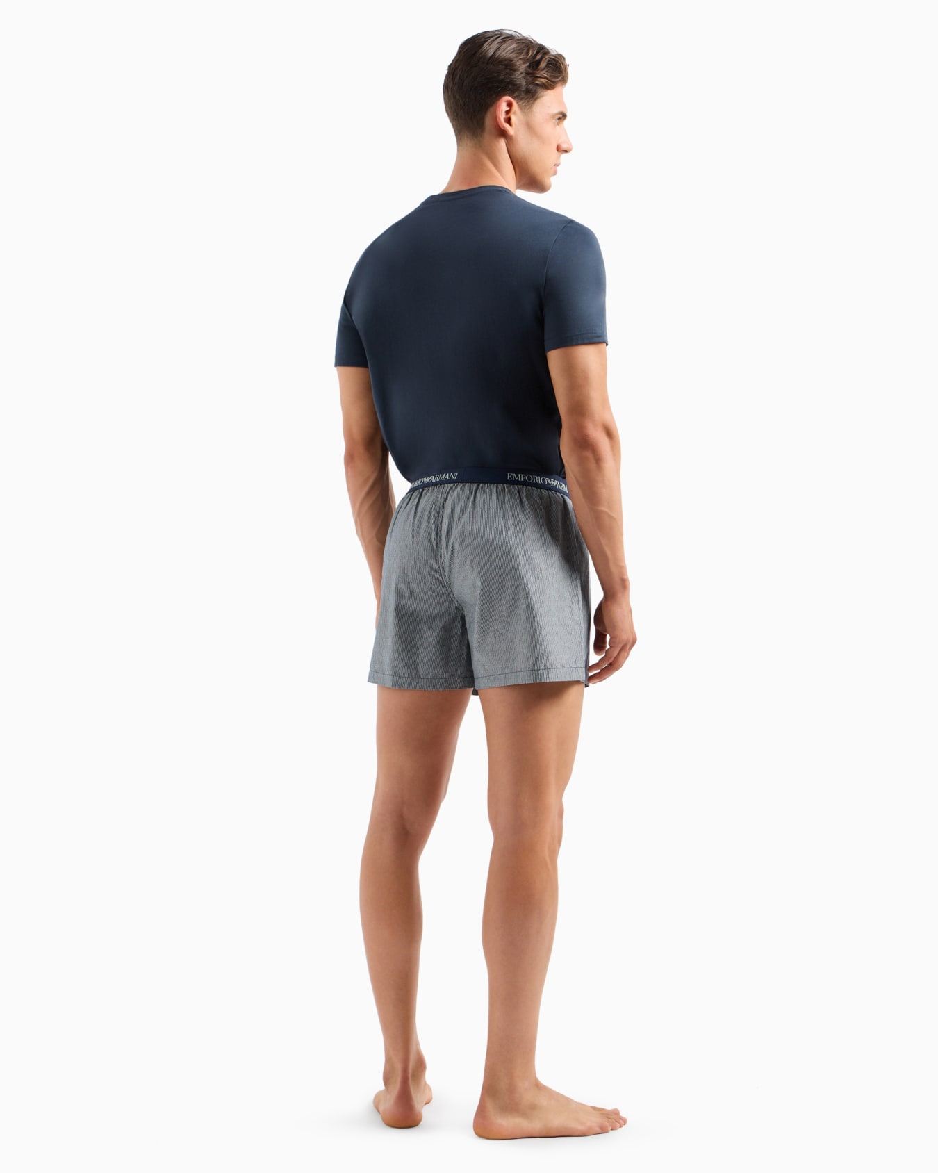 Comfort-fit jacquard-pattern pyjamas with boxers Slide 2