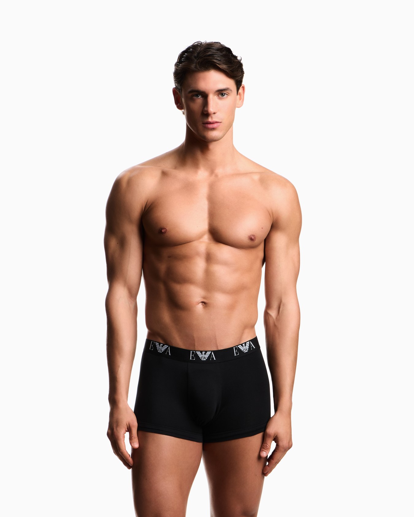 Three-pack of boxer briefs with essential monogram logo Slide 1