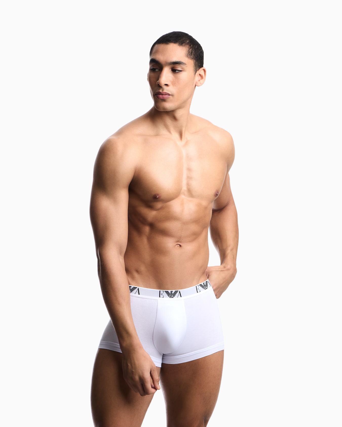 Three-pack of boxer briefs with essential monogram logo Slide 1