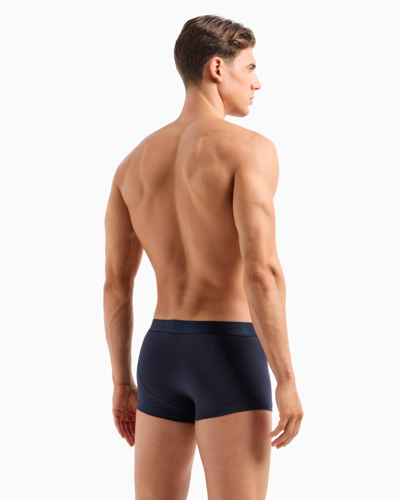 ボクサーパンツ スーパーファインコットン ロゴ入りのウエストバンド スライドする 2