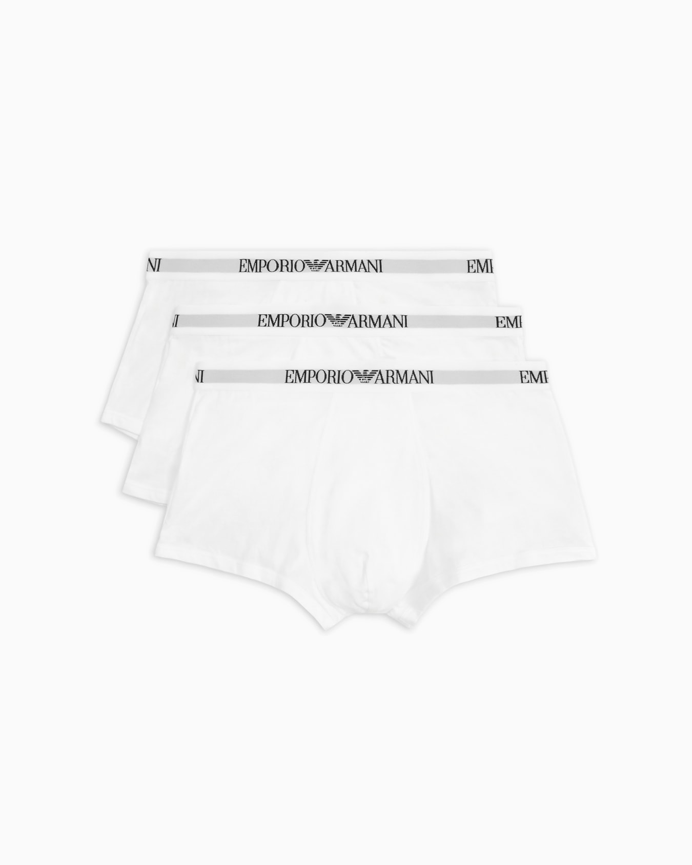 Three-pack of pure cotton basic boxer briefs Slide 0