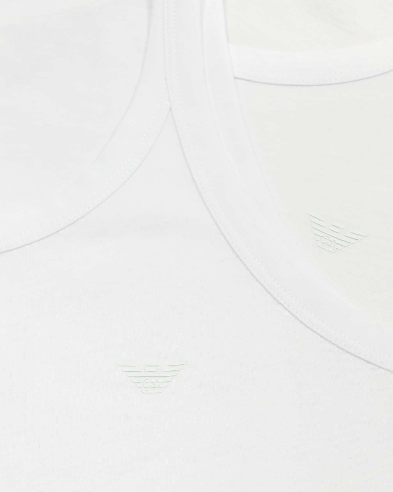 Paquete de dos camisetas interiores de tirantes de algodón puro Diapositiva 1