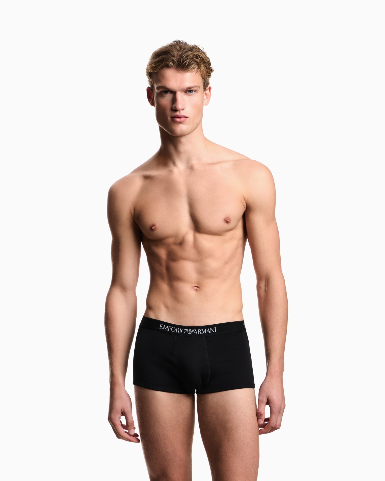 Two-pack of pure cotton basic boxer briefs Slide 1