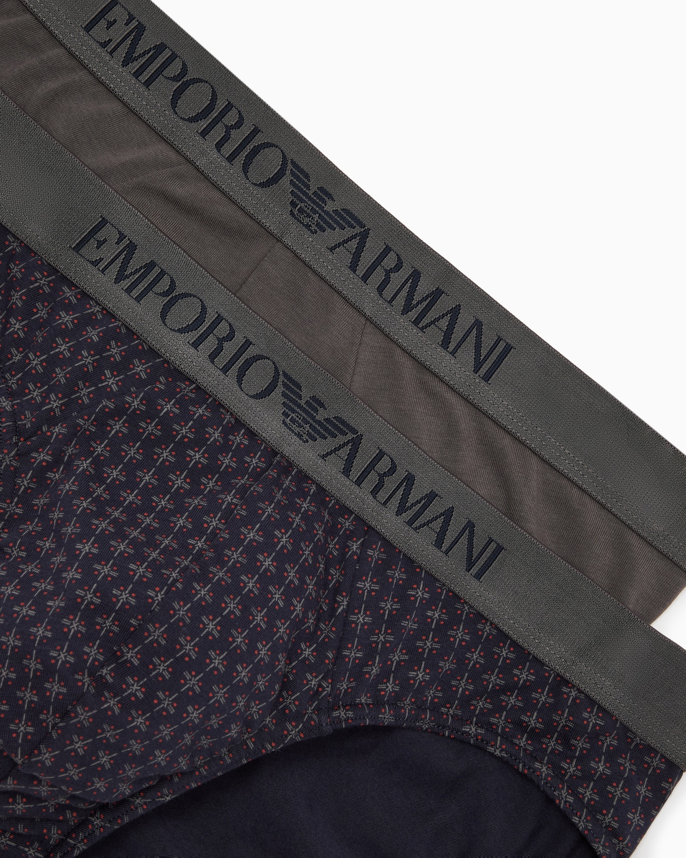 Two-pack of mixed pattern print briefs Slide 1