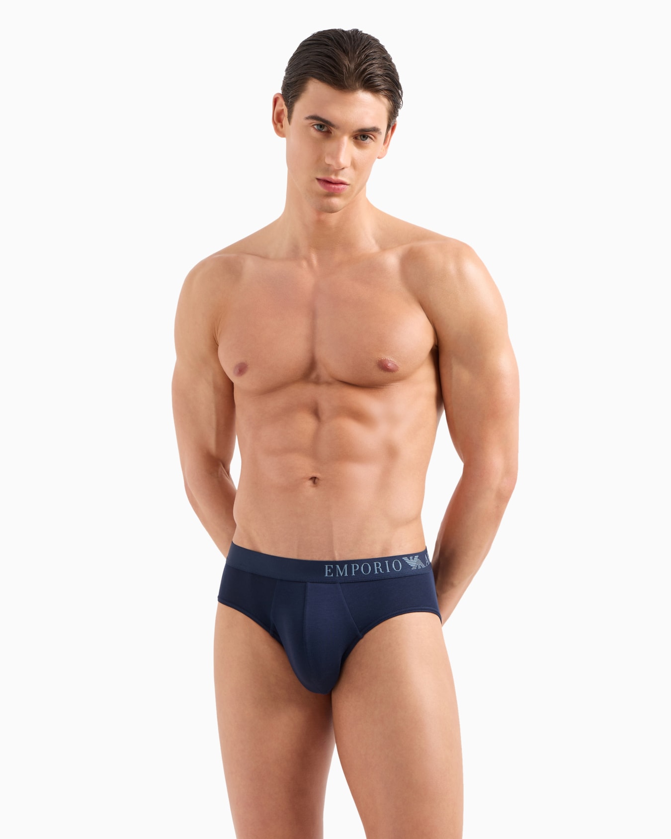 Paquete de dos calzoncillos slip en viscosa ecológica de tacto suave ASV Diapositiva 1