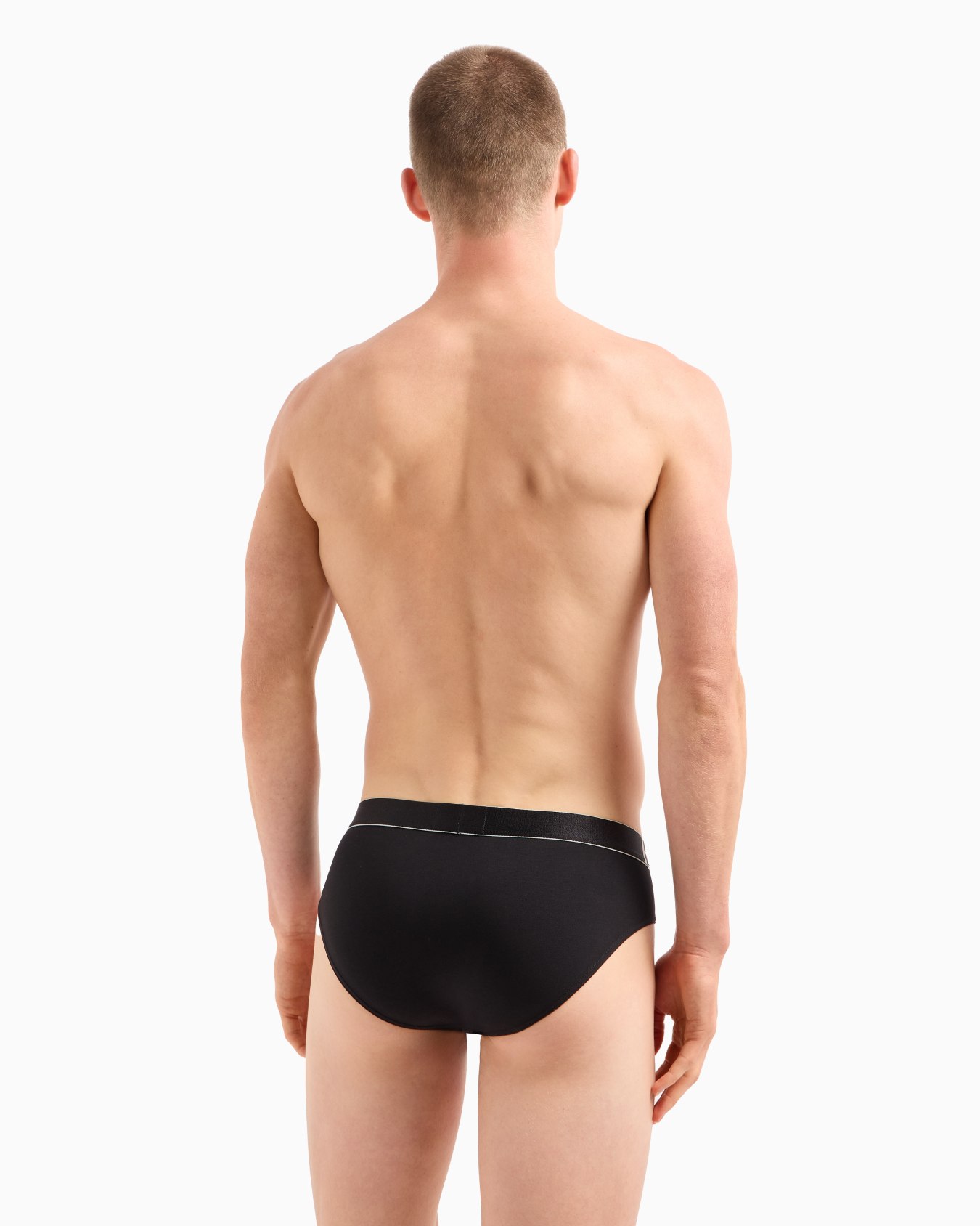 Three-pack of ASV shiny logoband organic-cotton briefs Slide 2