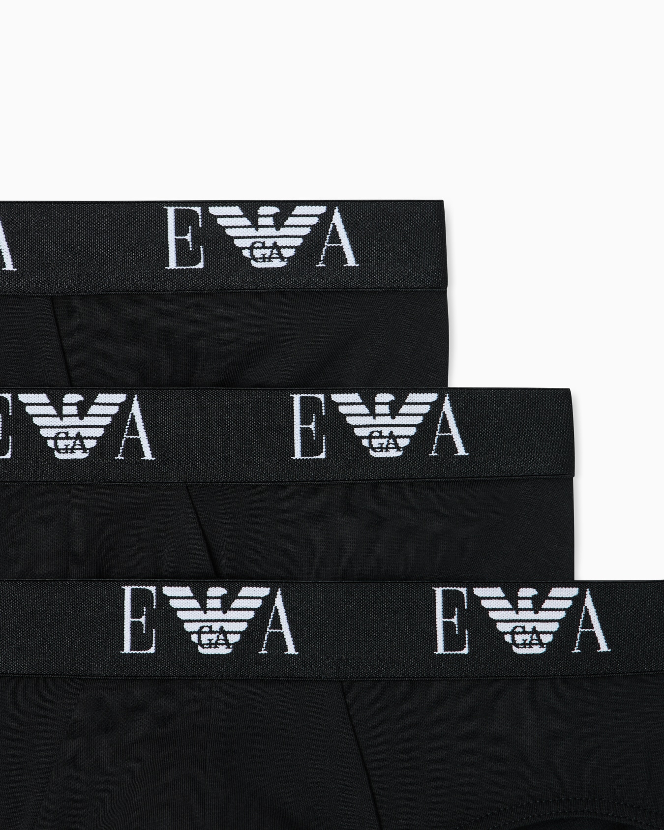 Three-pack of briefs with essential monogram logo Slide 3