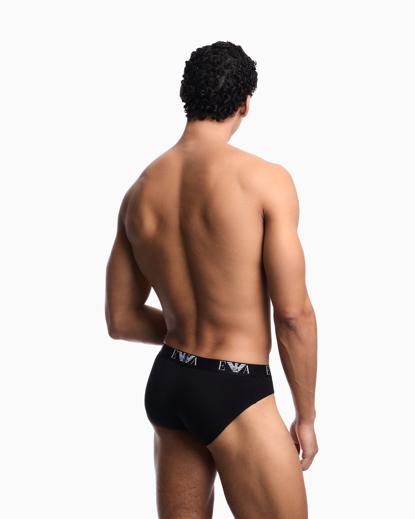 Three-pack of briefs with essential monogram logo Slide 2