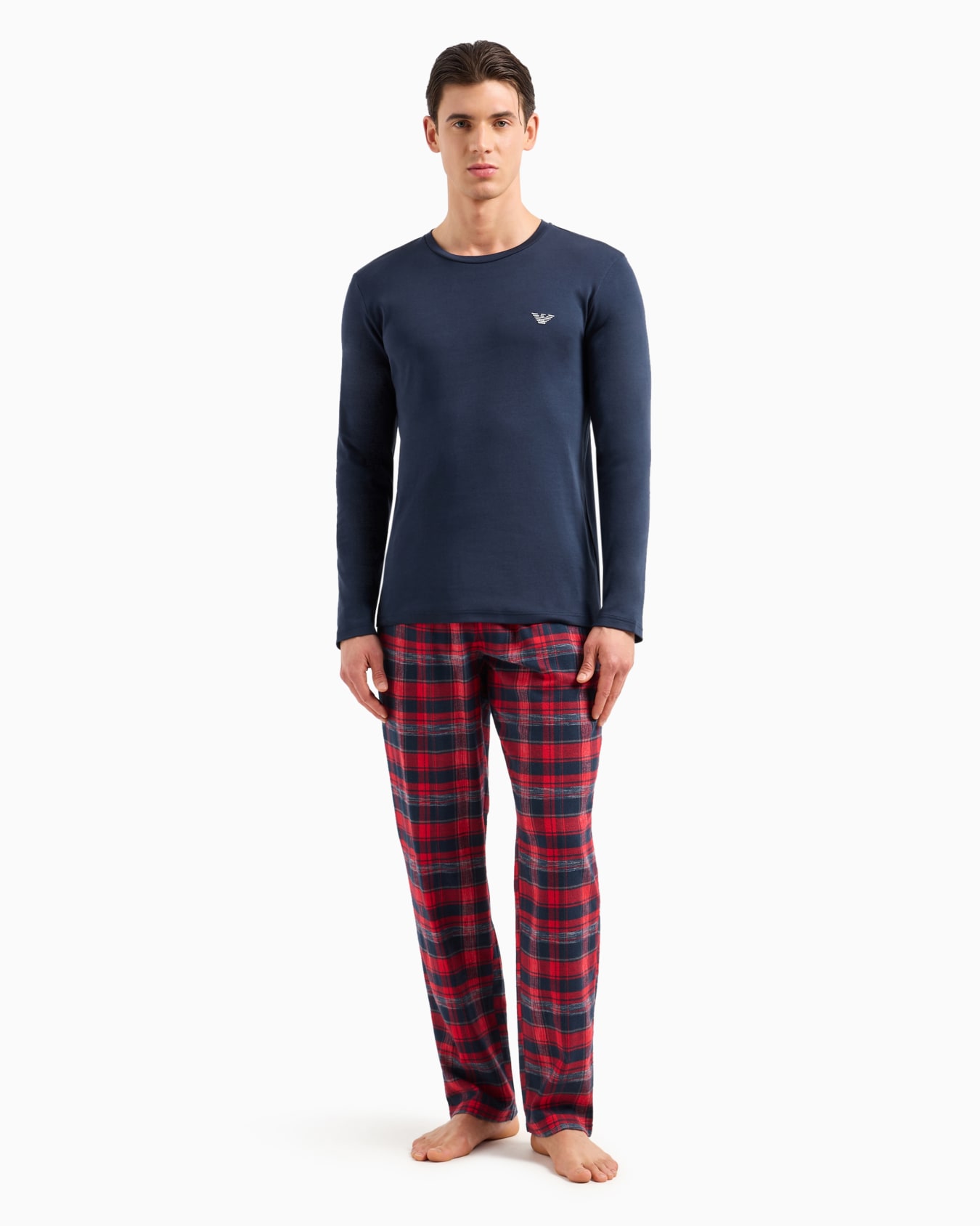 Tartan flannel pyjamas Slide 1