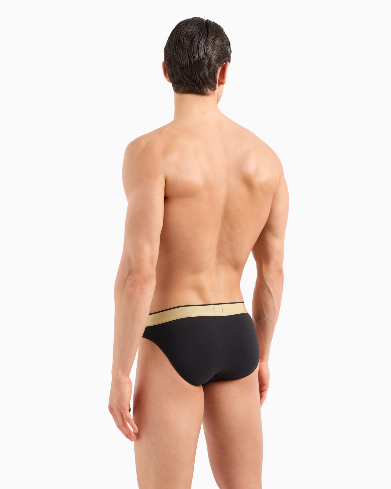 Shiny logoband elasticated waist briefs Slide 2