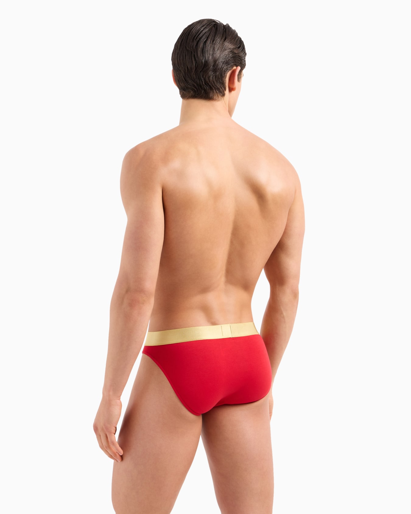Shiny logo elasticated-waist briefs Slide 2