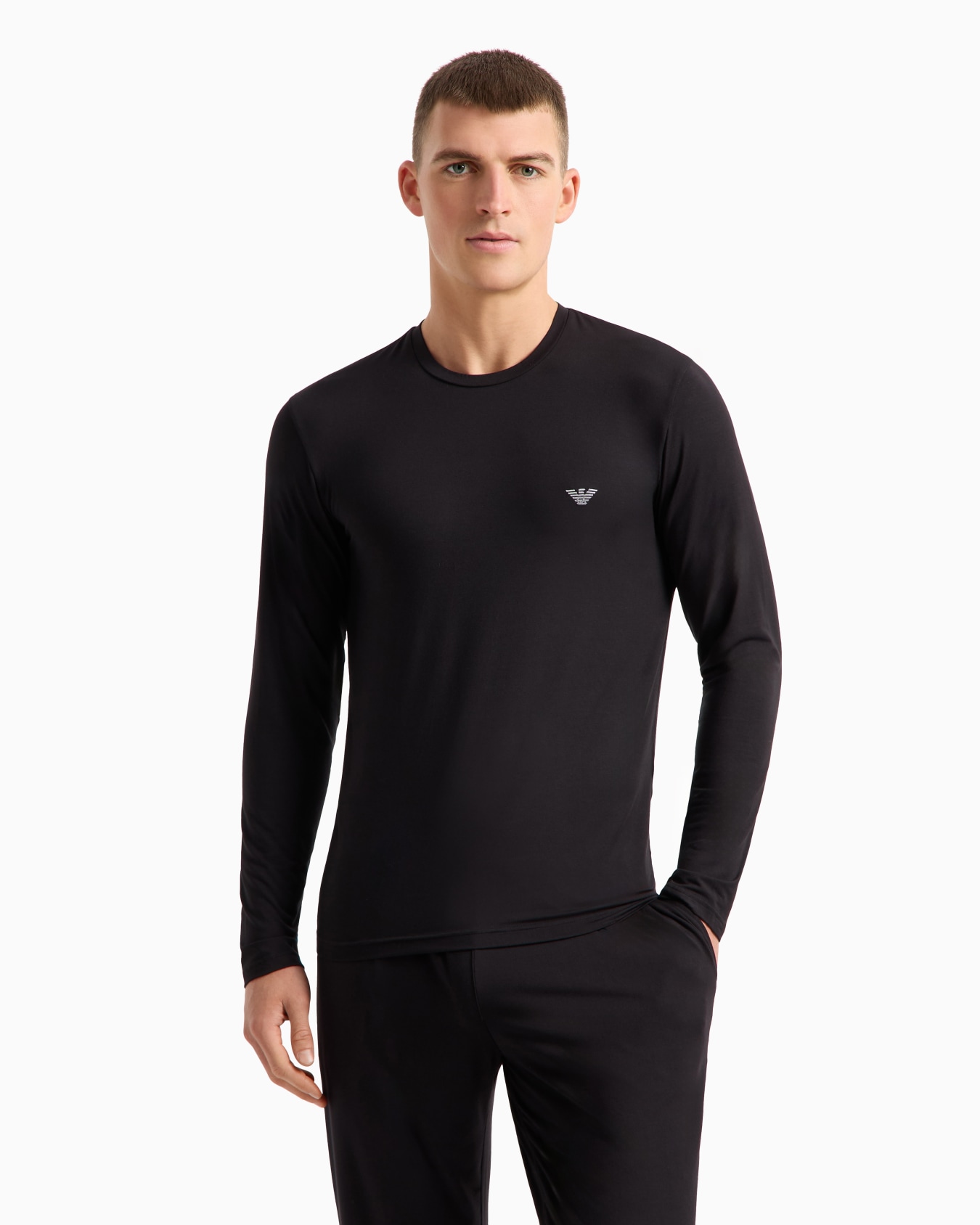 Fitted loungewear top in cosy modal Slide 1