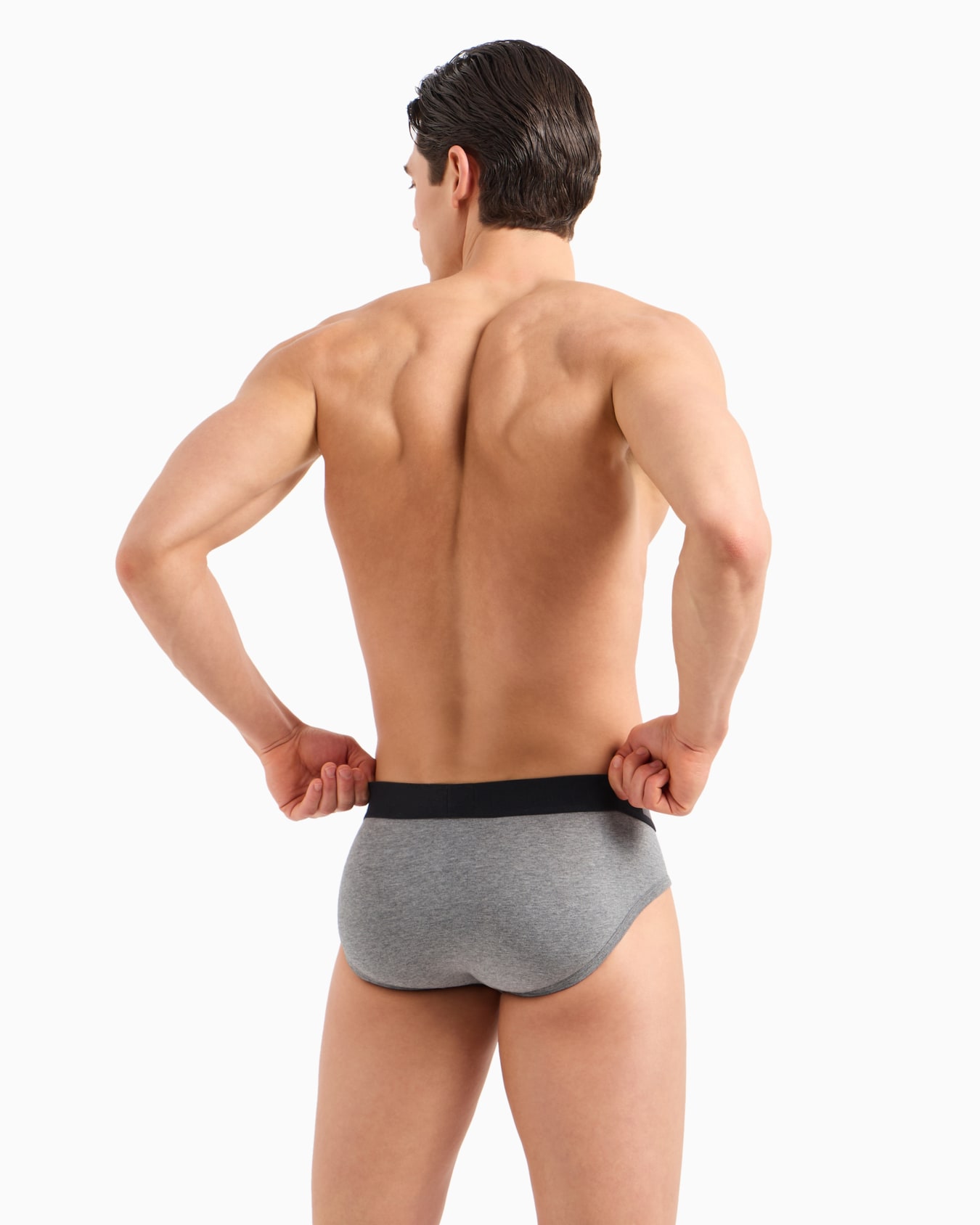 ASV logo label organic-cotton briefs Slide 2