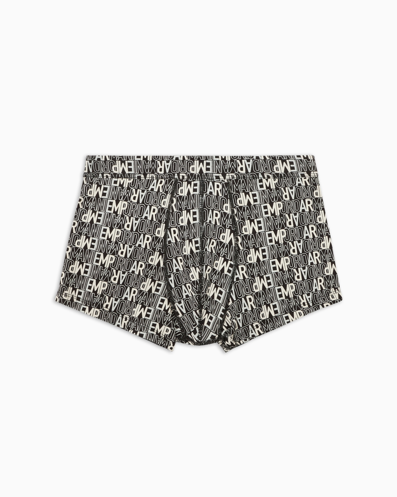 Boxer briefs with all-over logo lettering Slide 0