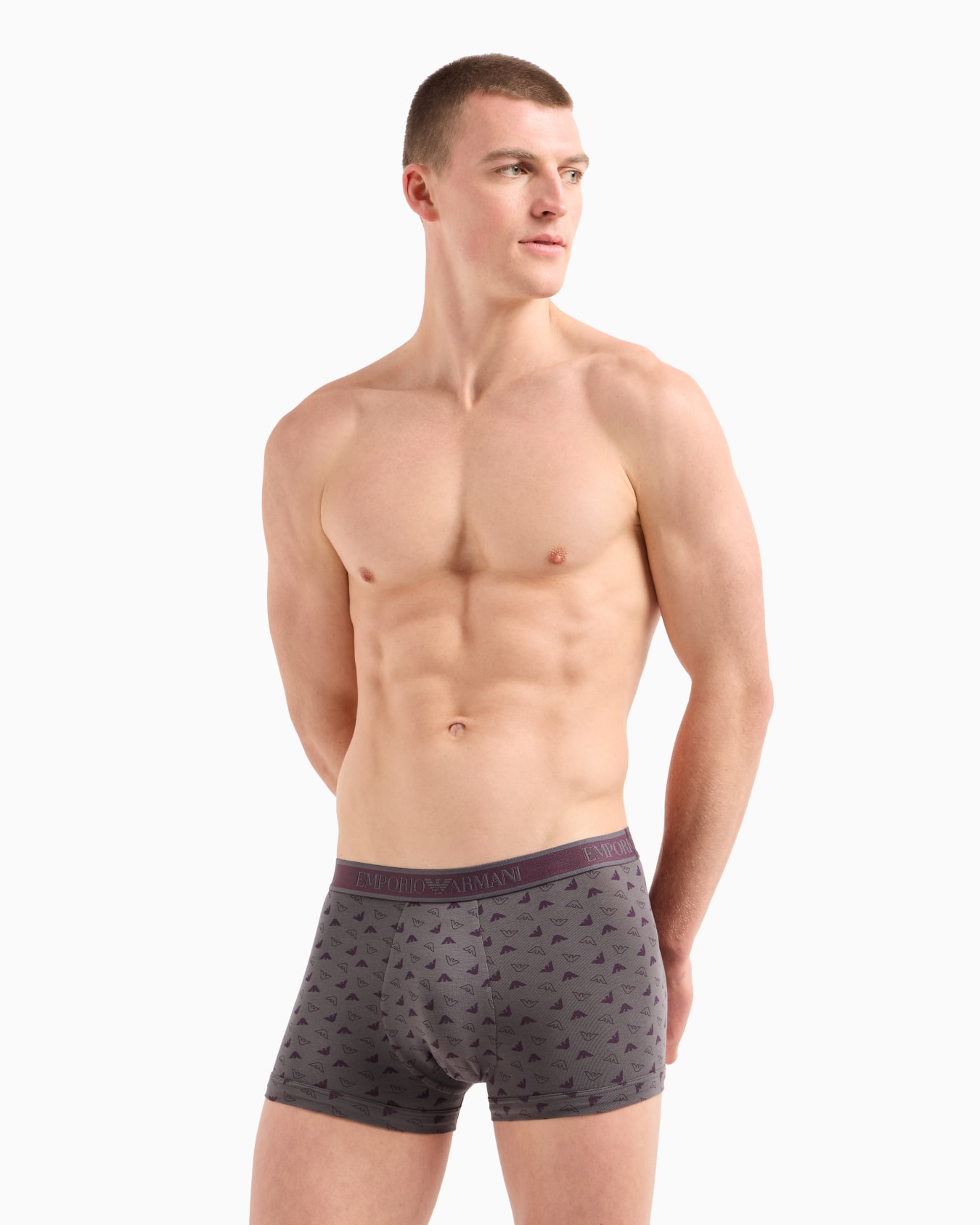 Three-pack of boxer briefs with core logo waistband Slide 1