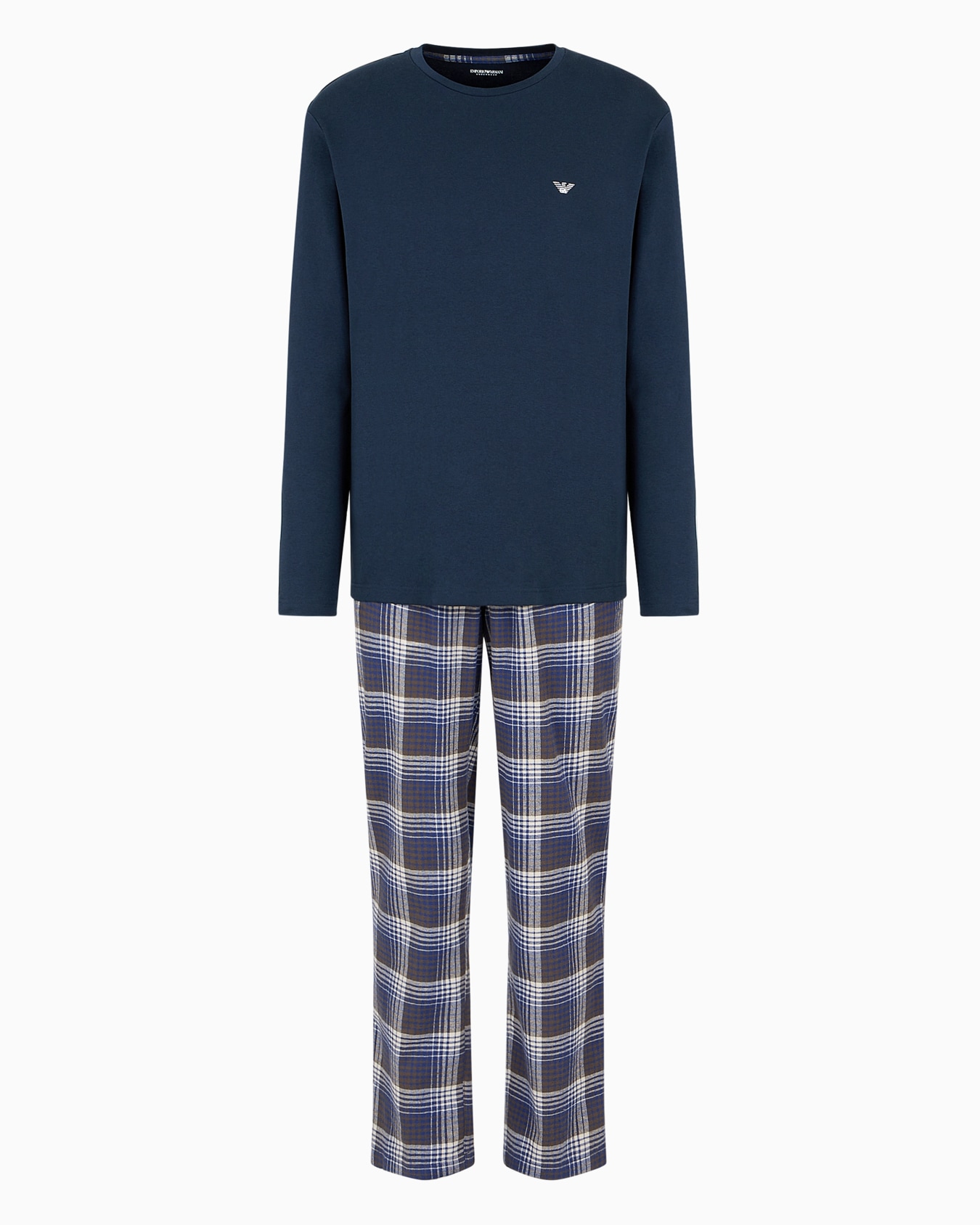 Pyjamas with trousers in an all-over patterned jacquard Slide 0