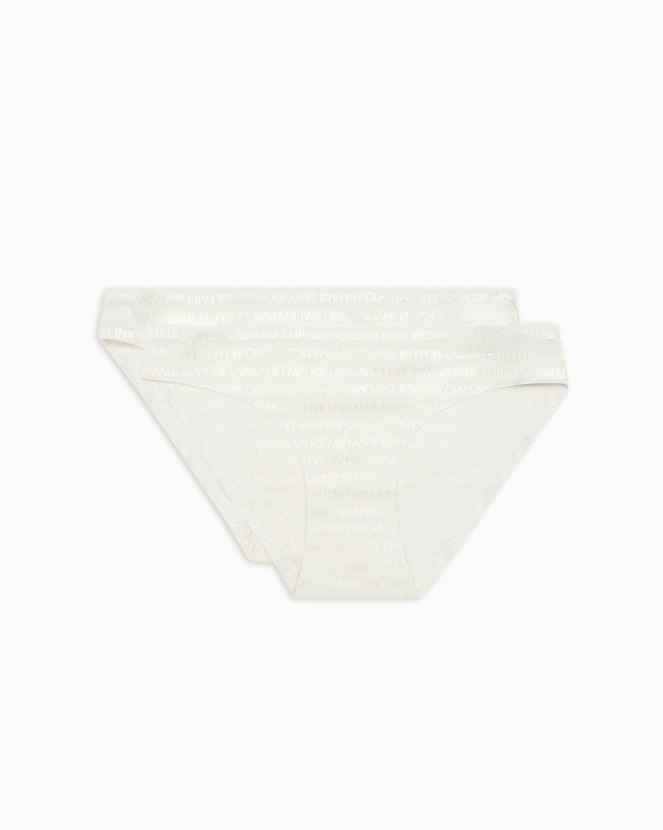 Two-pack of ASV recycled bonded mesh briefs with all-over logo lettering Slide 0