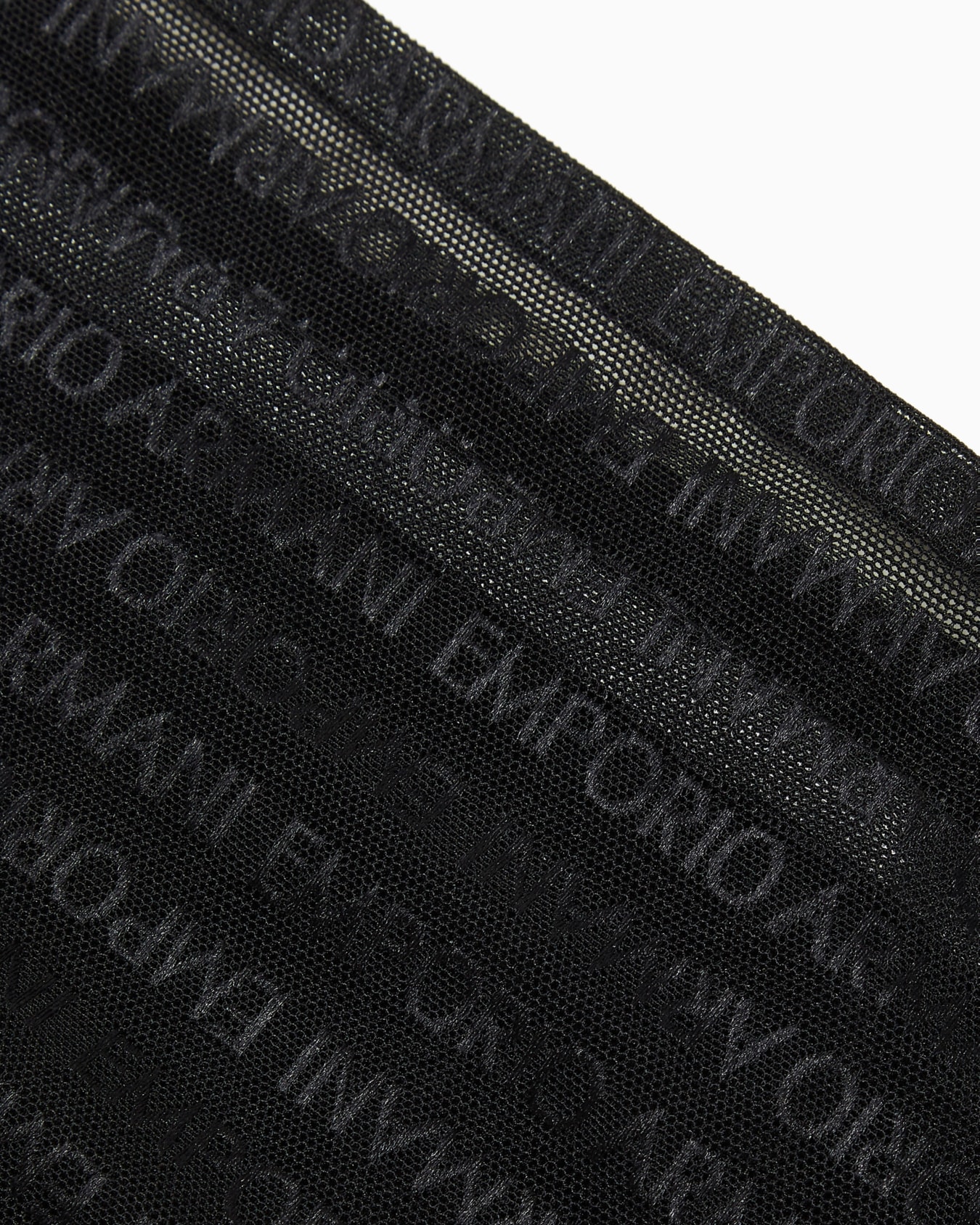 Two-pack of ASV recycled bonded mesh Brazilian briefs with all-over logo lettering Slide 3