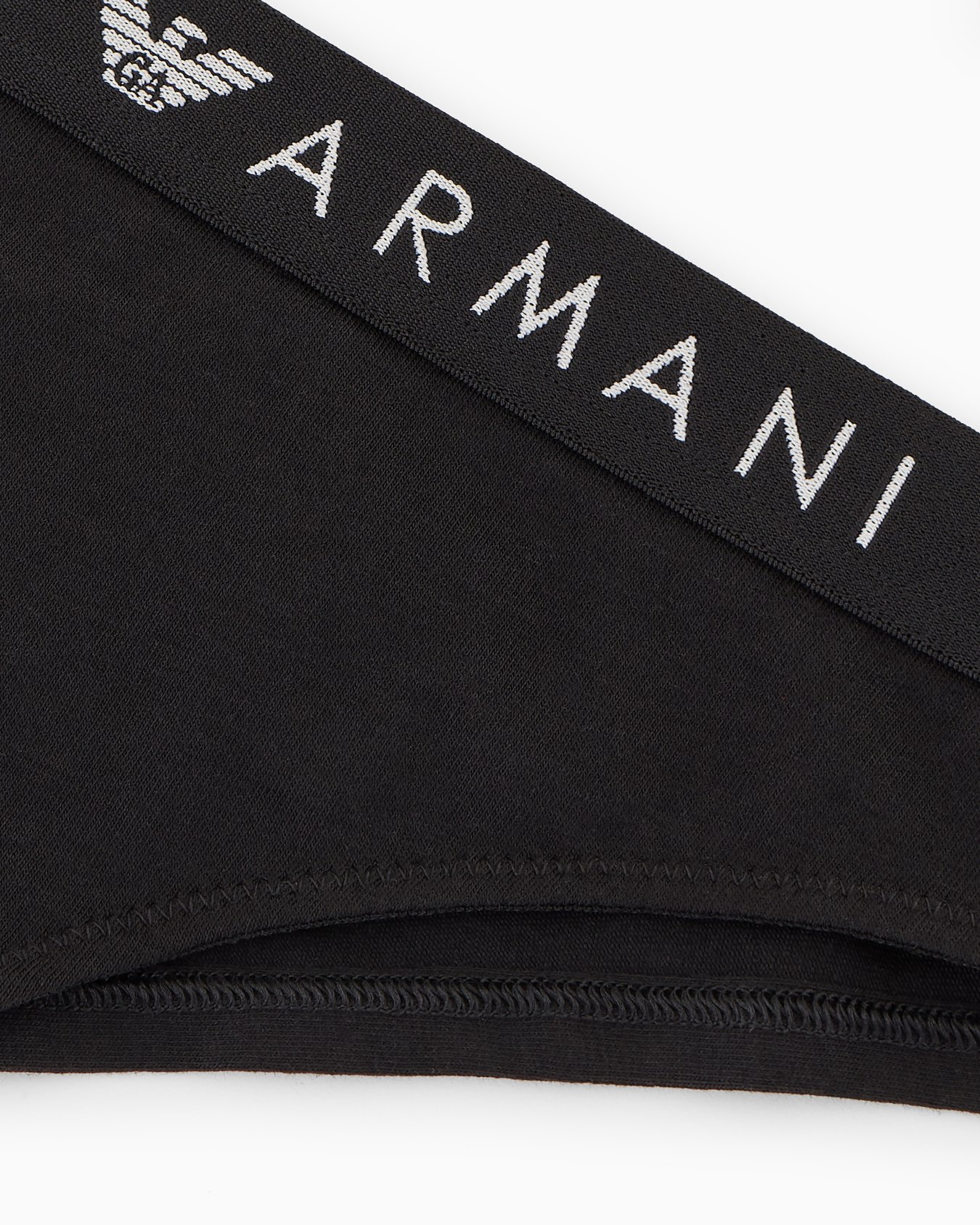 Two-pack of ASV Iconic organic-cotton Brazilian briefs with logo waistband Slide 3