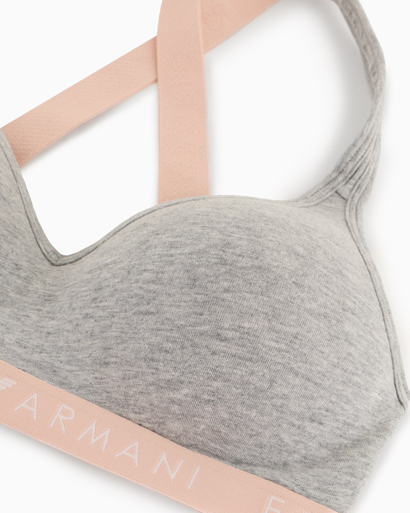 ASV Iconic organic-cotton padded bralette with logo underband Slide 1