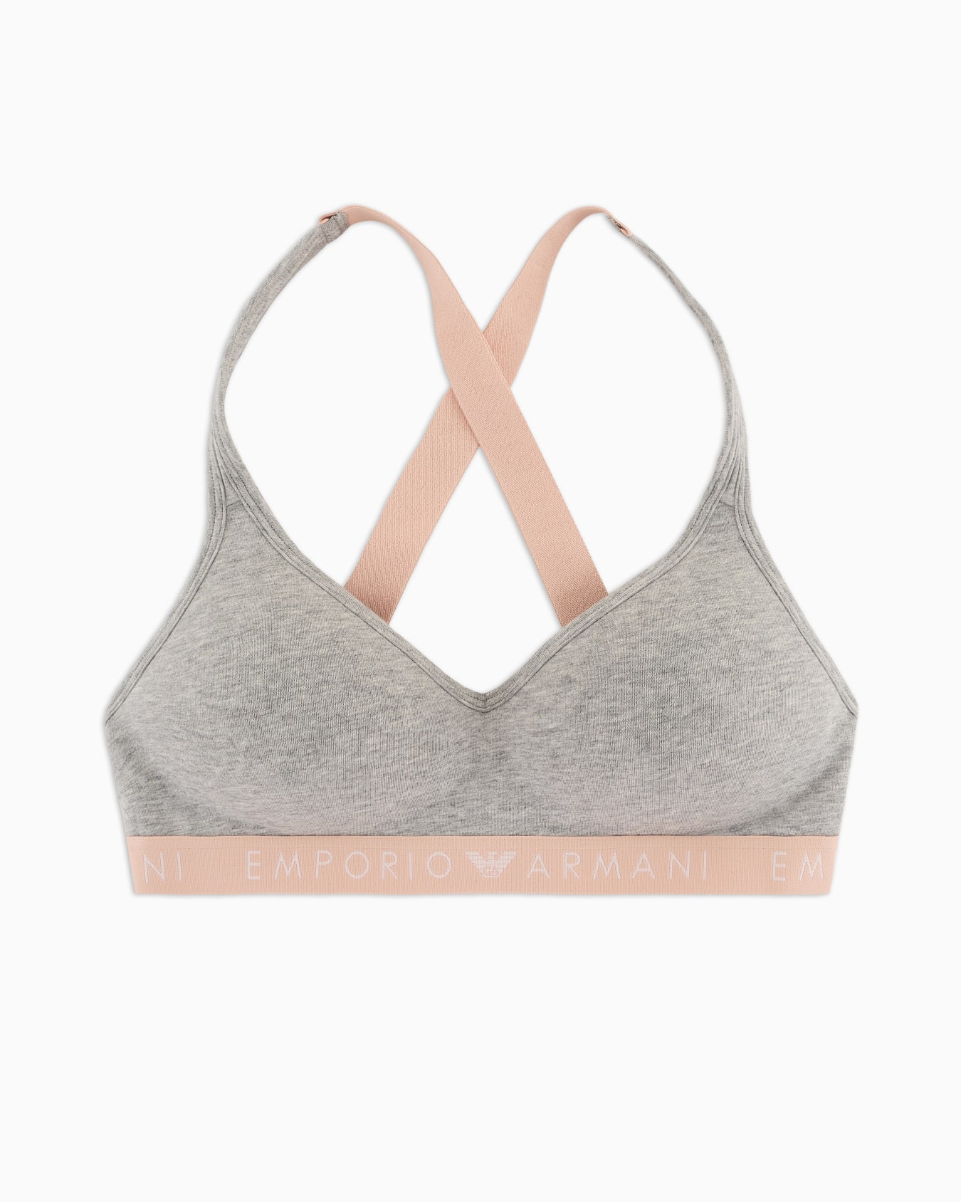 ASV Iconic organic-cotton padded bralette with logo underband Slide 0