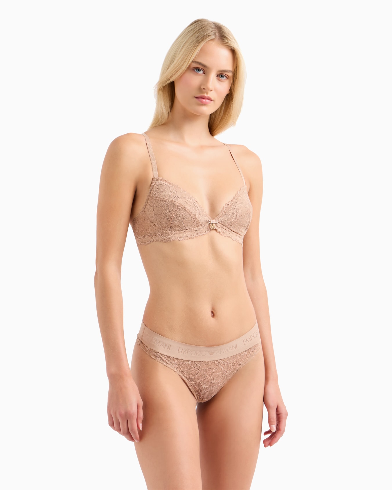 ASV Eternal Lace padded triangle bra in recycled lace Slide 1