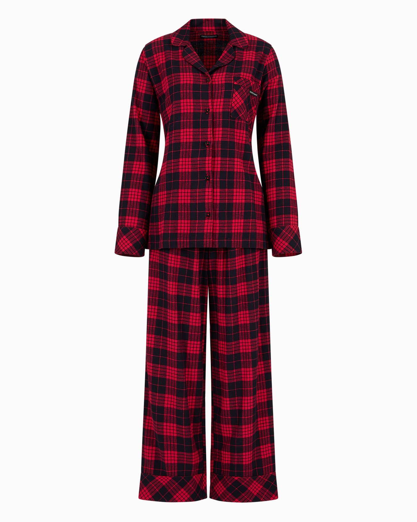 Holidays tartan flannel pyjamas Slide 0