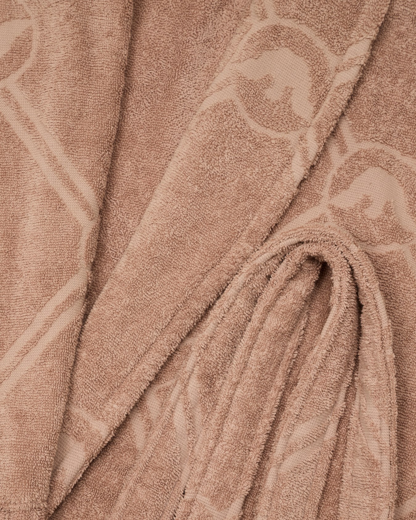 Cotton terry bathrobe with monogram logo Slide 4