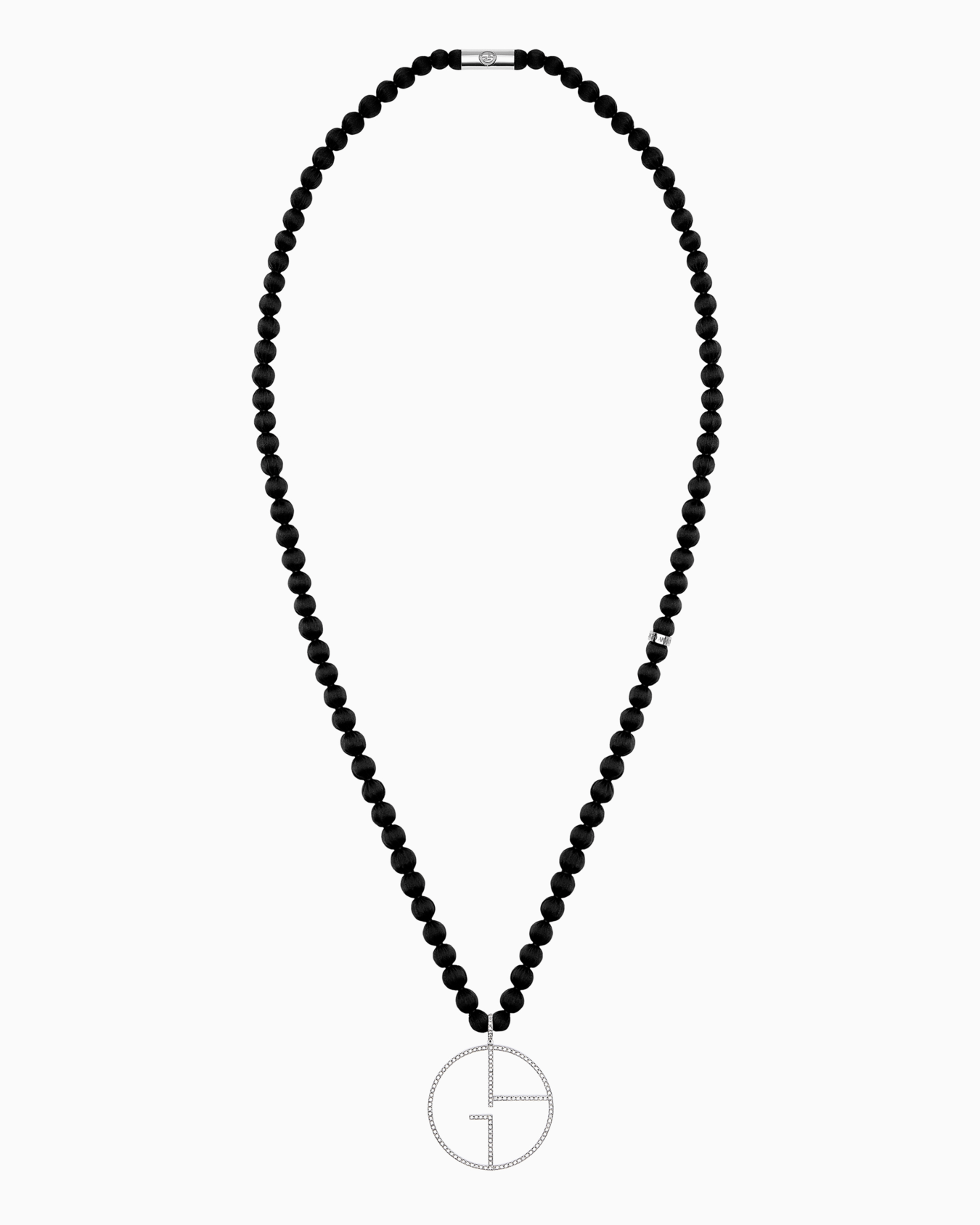 Collier Borgonuovo en or et soie Diapositive 0