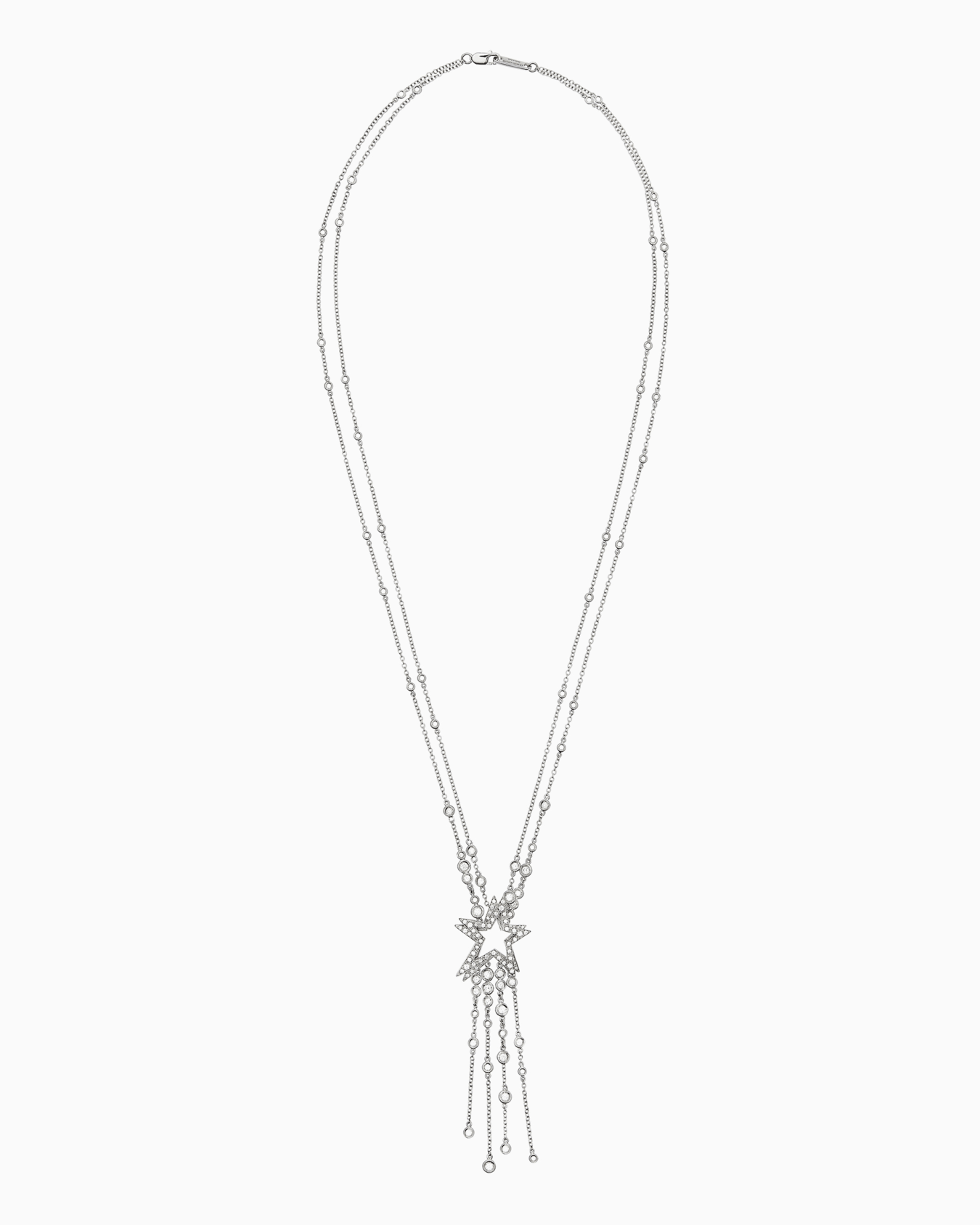 Collana sautoir Firmamento in oro bianco 18 kt e diamanti Slide 0