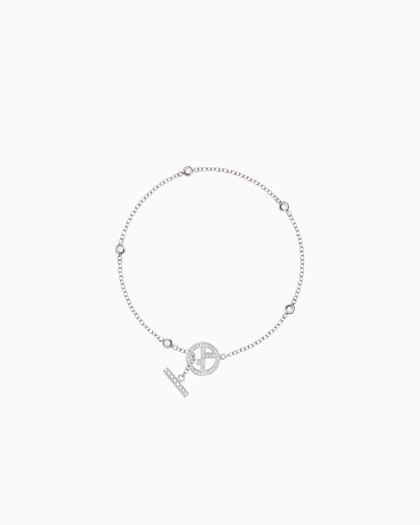 18K white-gold, diamond Borgonuovo bracelet Slide 0