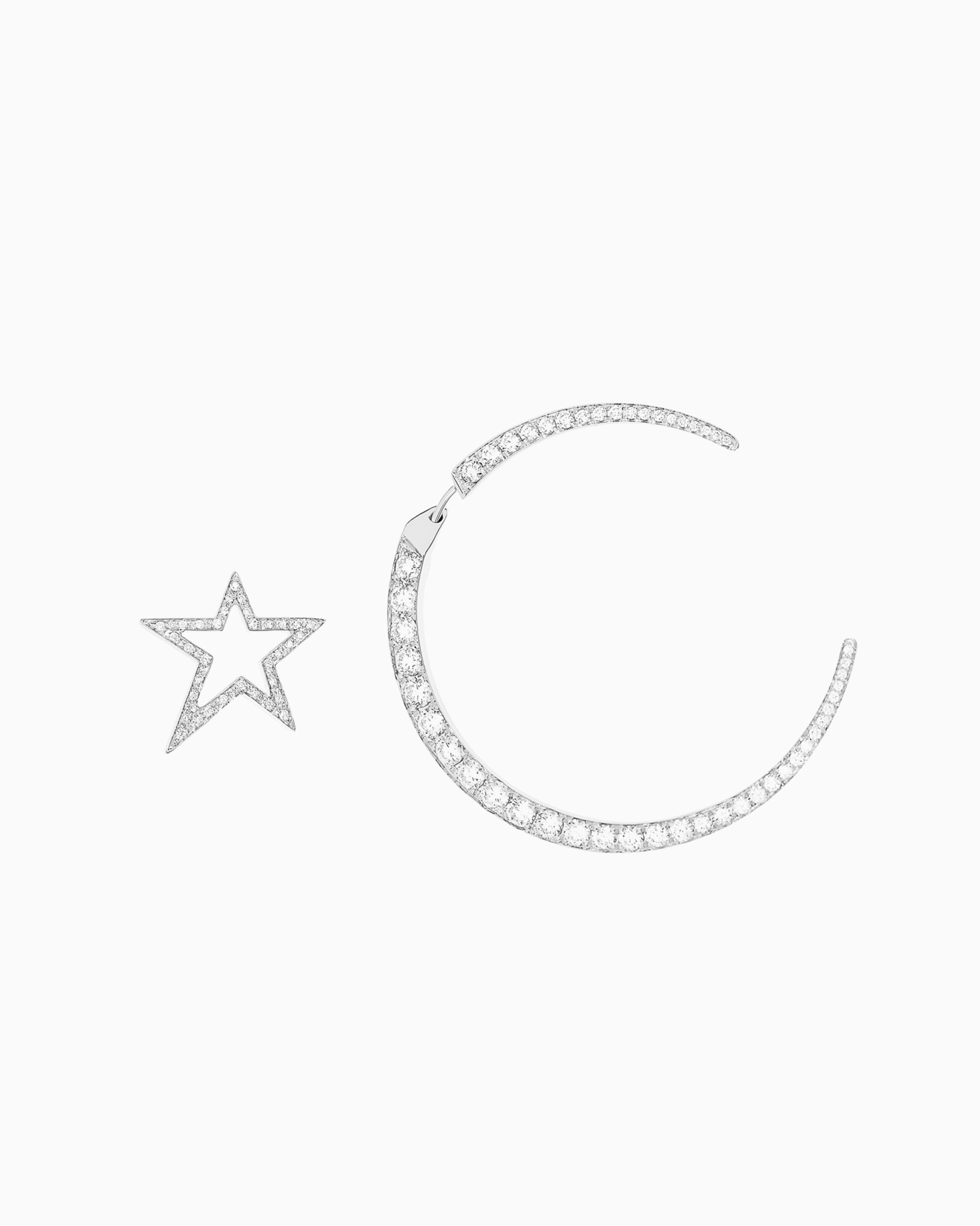 Firmamentoピアス 18Kホワイトゴールド／ダイヤモンド スライドする 0