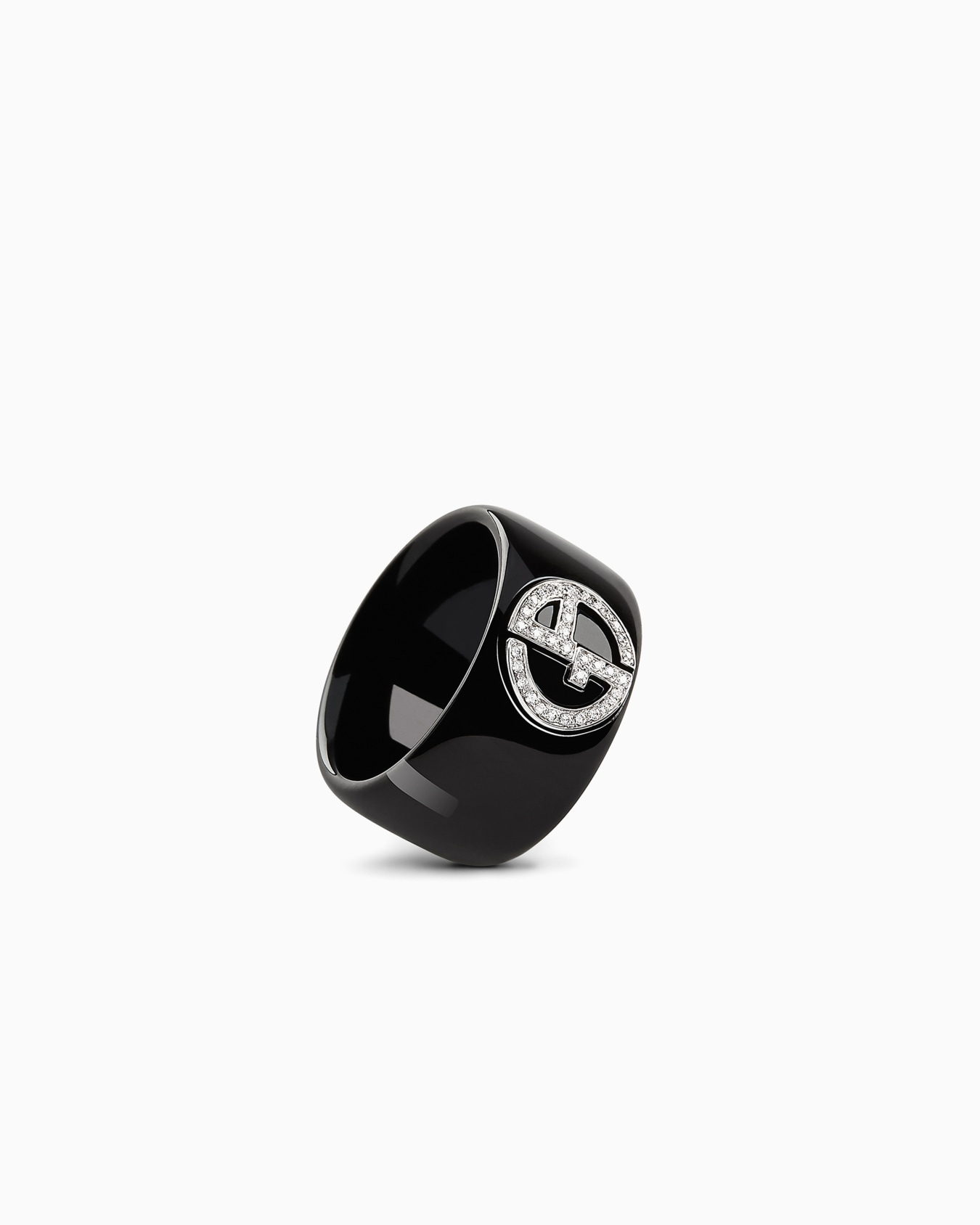 Burnished-gold, diamond Borgonuovo ring Slide 0