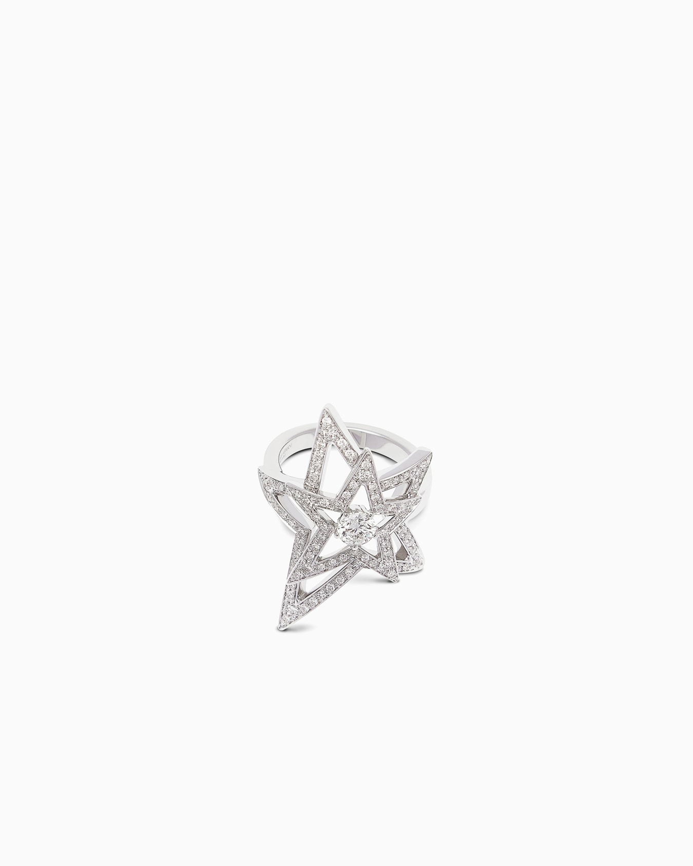 18K white-gold, diamond Firmamento ring Diapositiva 0