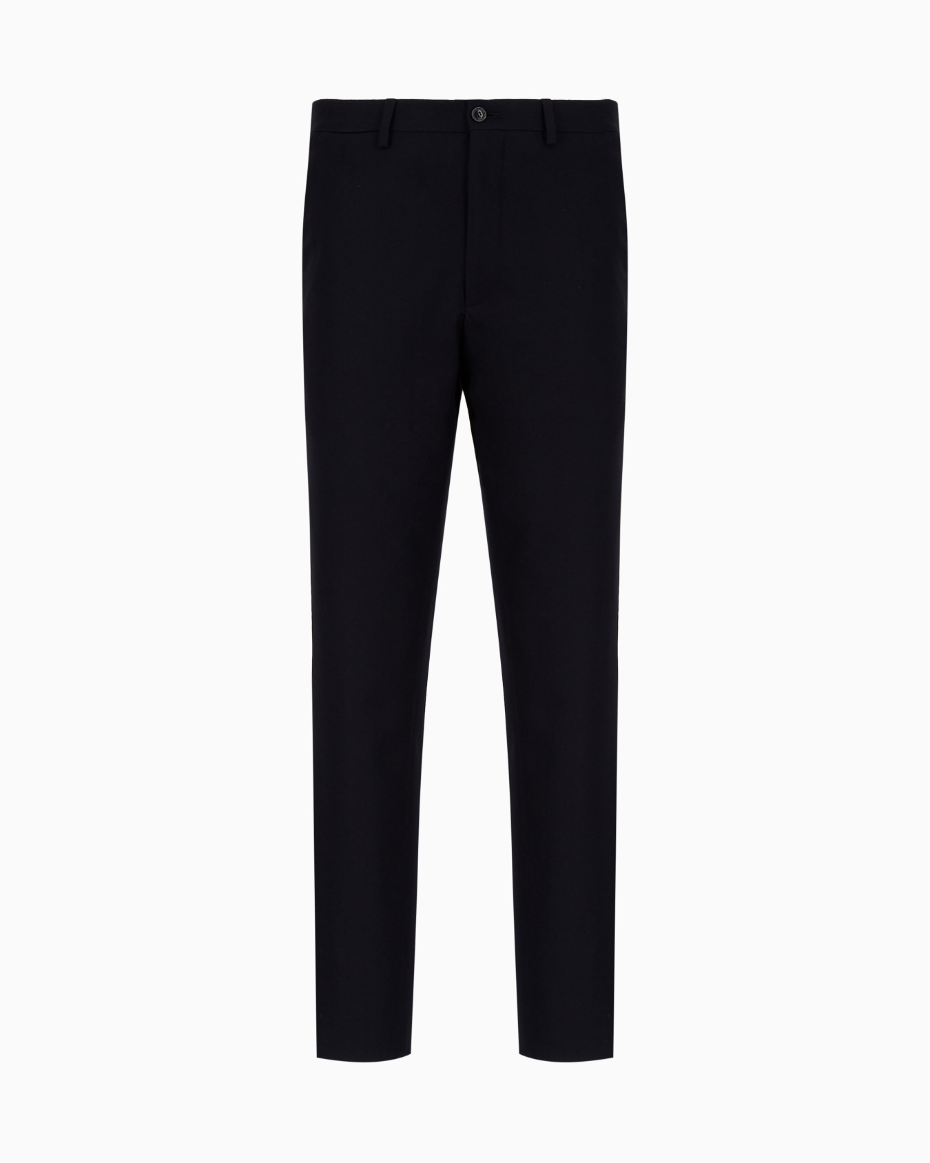 Pantalones ceñidos de franela de lana Diapositiva 0