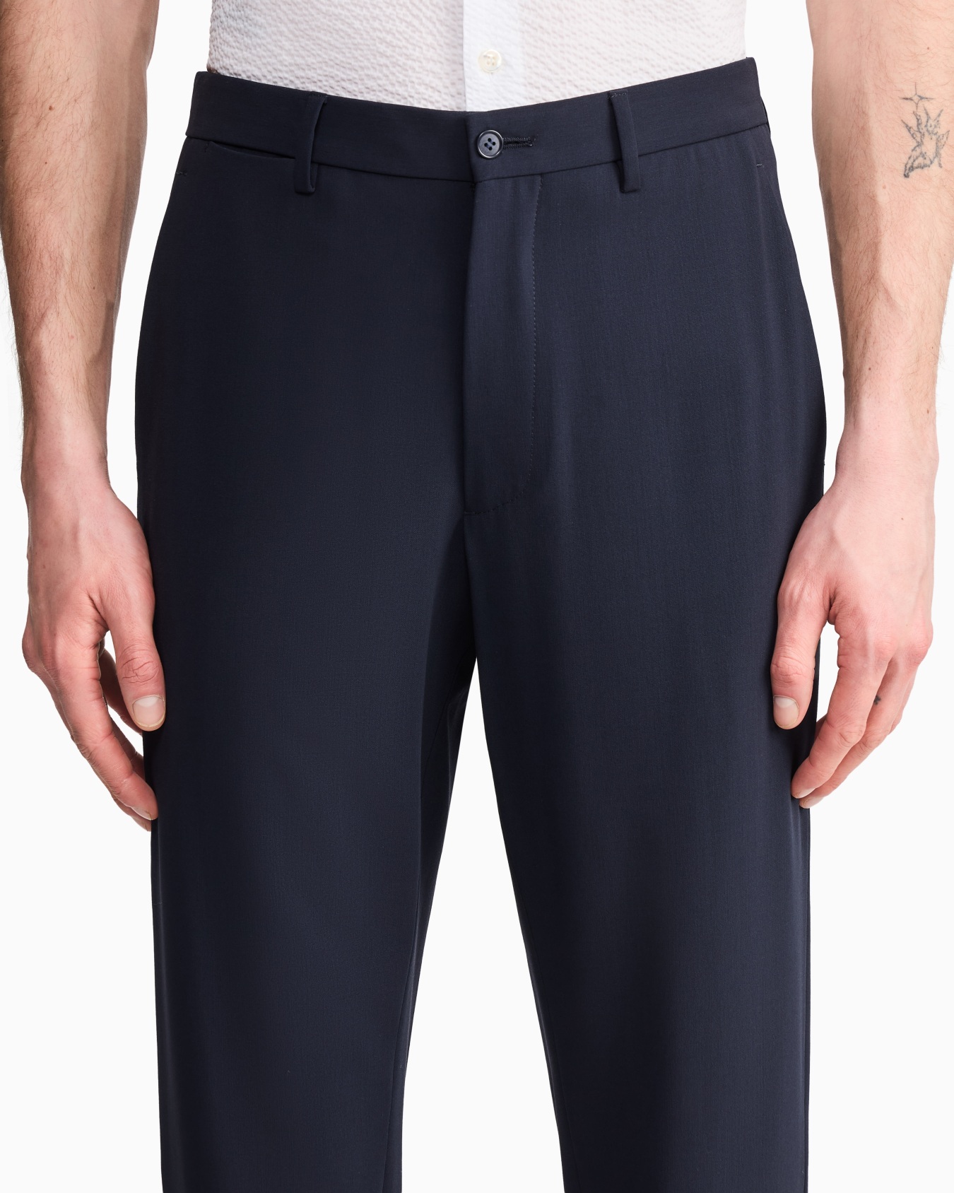 Pantalones de tela de lana bielástica Diapositiva 6