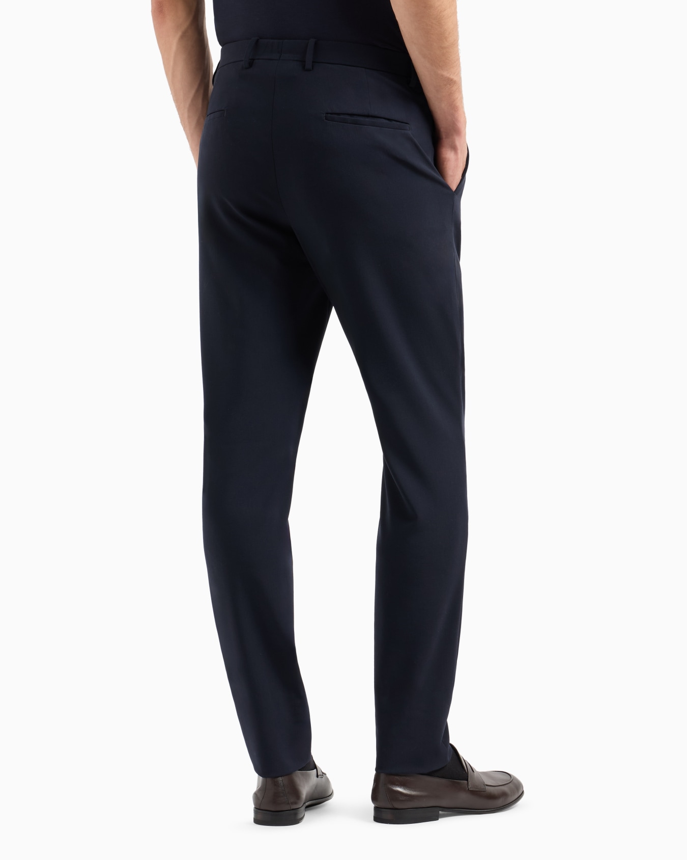 Pantaloni in tela di lana bistretch Slide 2