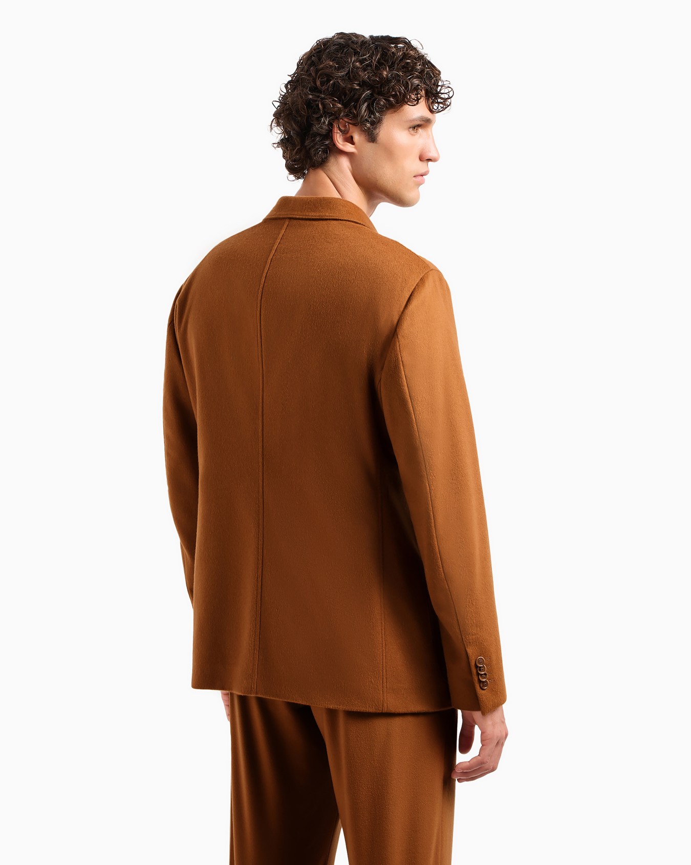 Giorgio Armani Vicuña double-breasted jacket in pure